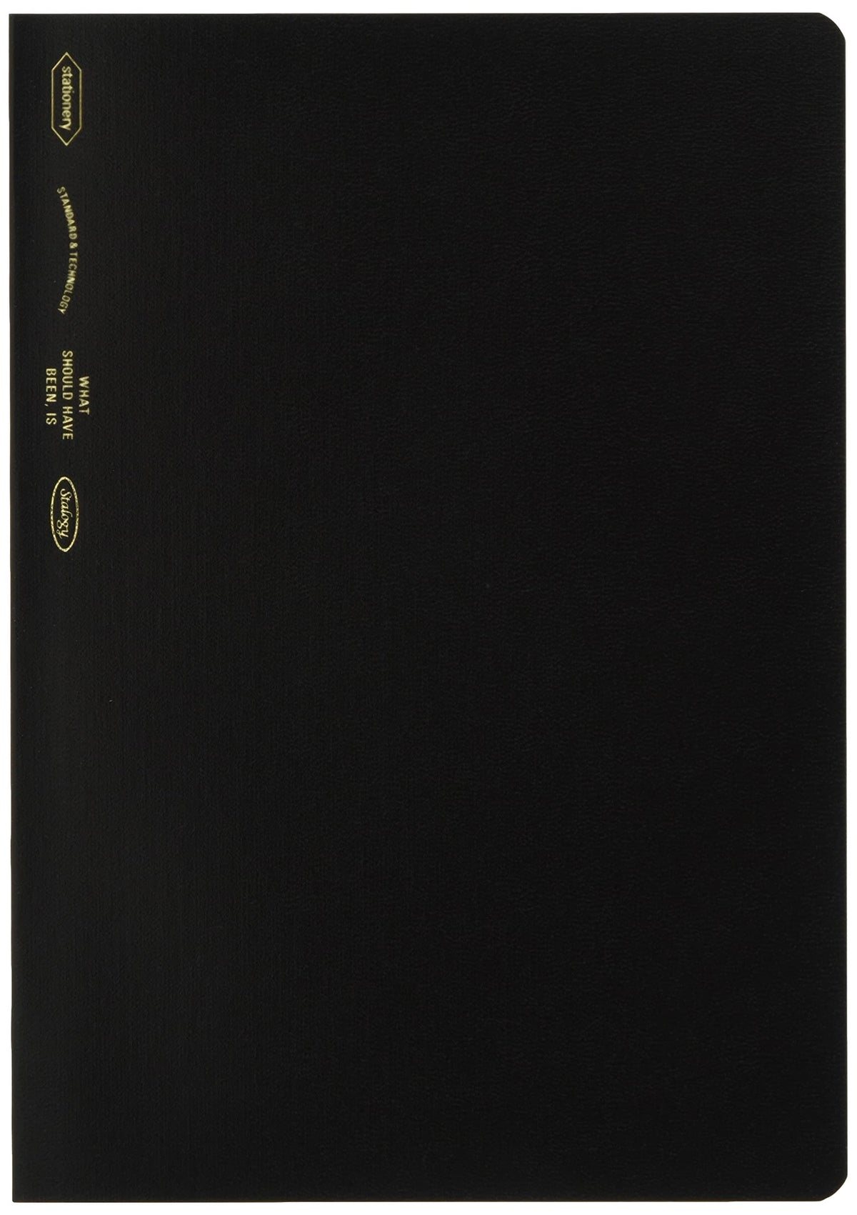 Nitoms S4108 STALOGY Notebook, A5, Squared, 1/2 Ear, Black