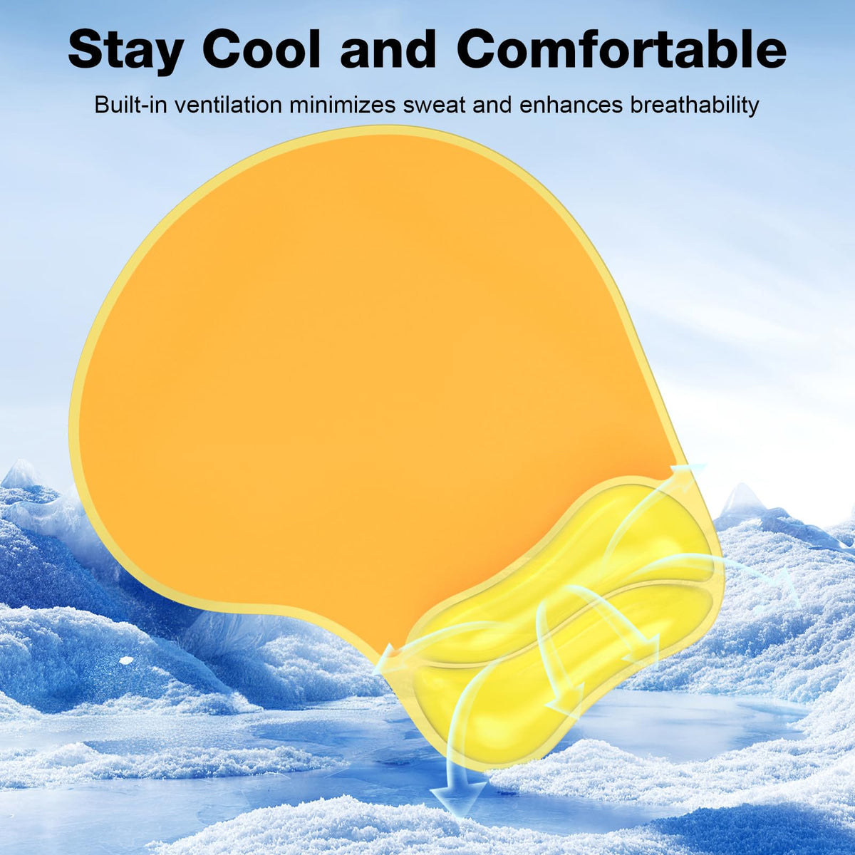 Laokiiy Gel Mouse Pad with Wrist Rest, Ergonomic for Laptop, Non-Slip Base