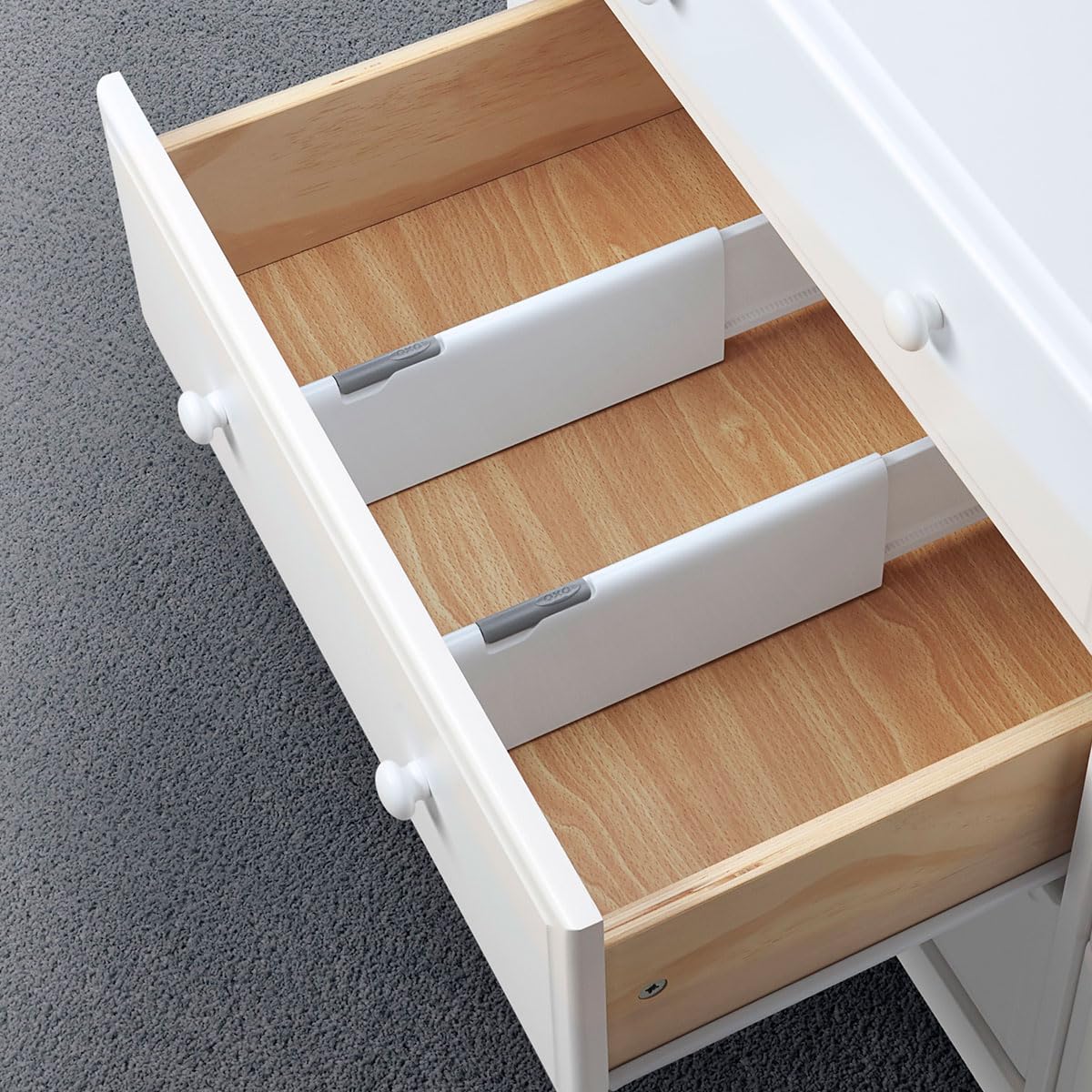 OXO Tot Expandable Dresser Drawer Divider, 4-Pack
