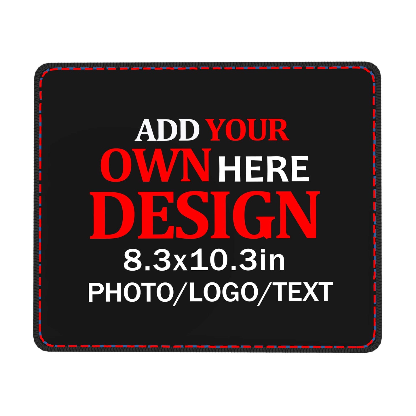 Custom Mouse Pad Personalized Add Your Own Photo Picture Text Mouse Mat with Anti-Slip Rubber Base