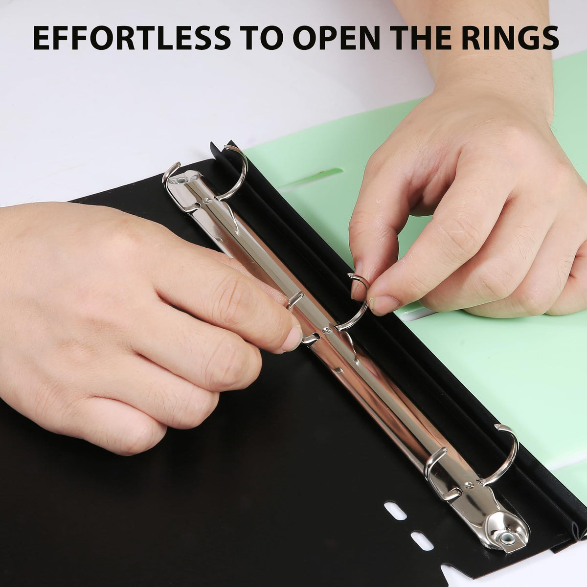 WOT I 12-Pack 1 Inch Telescoping 3 Ring Binder, Expandable Flexible Binder - Patented Design for