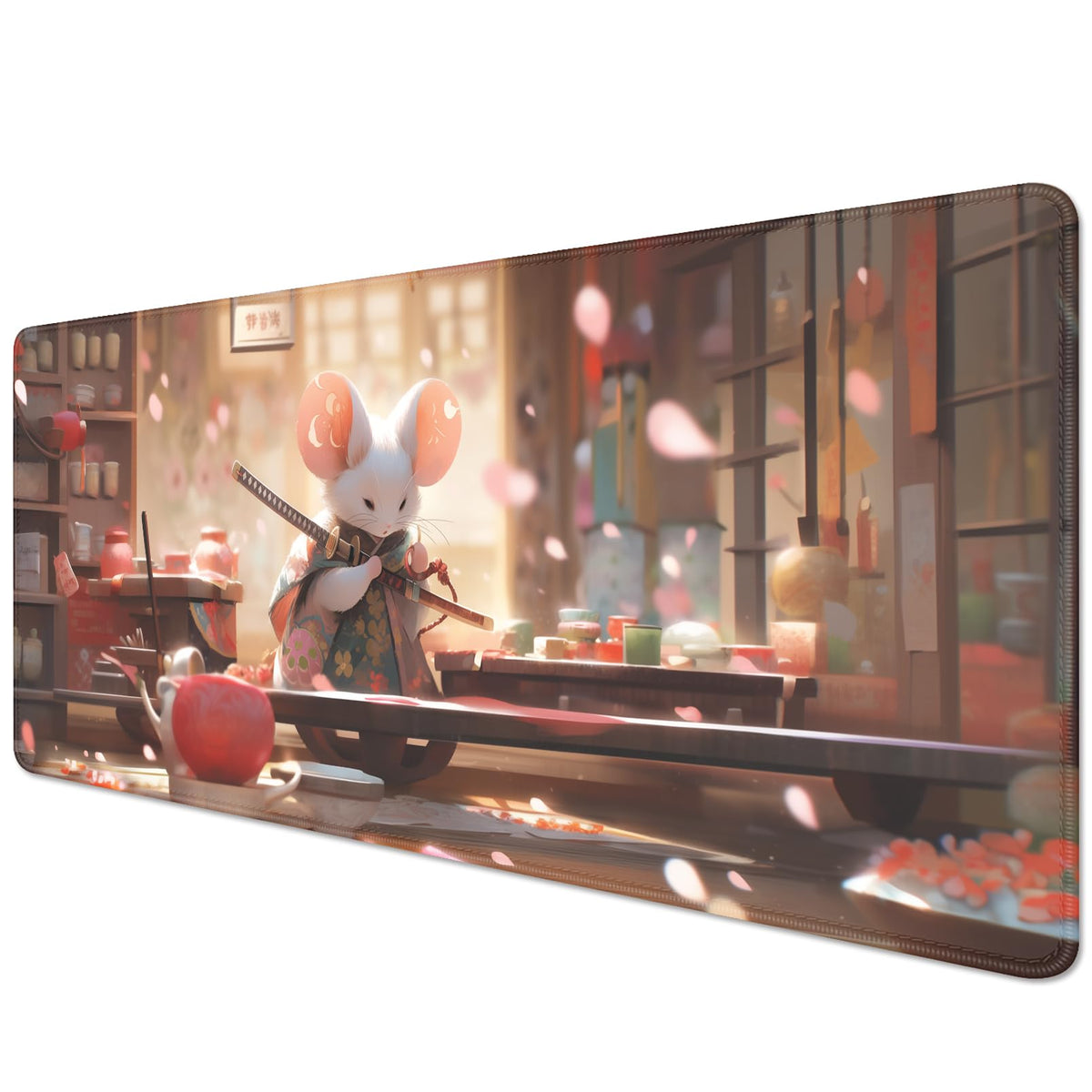 Mouse Pad for Laptop Funny Long Mouse Pad Desk Mat,Japanese Big Mousepad