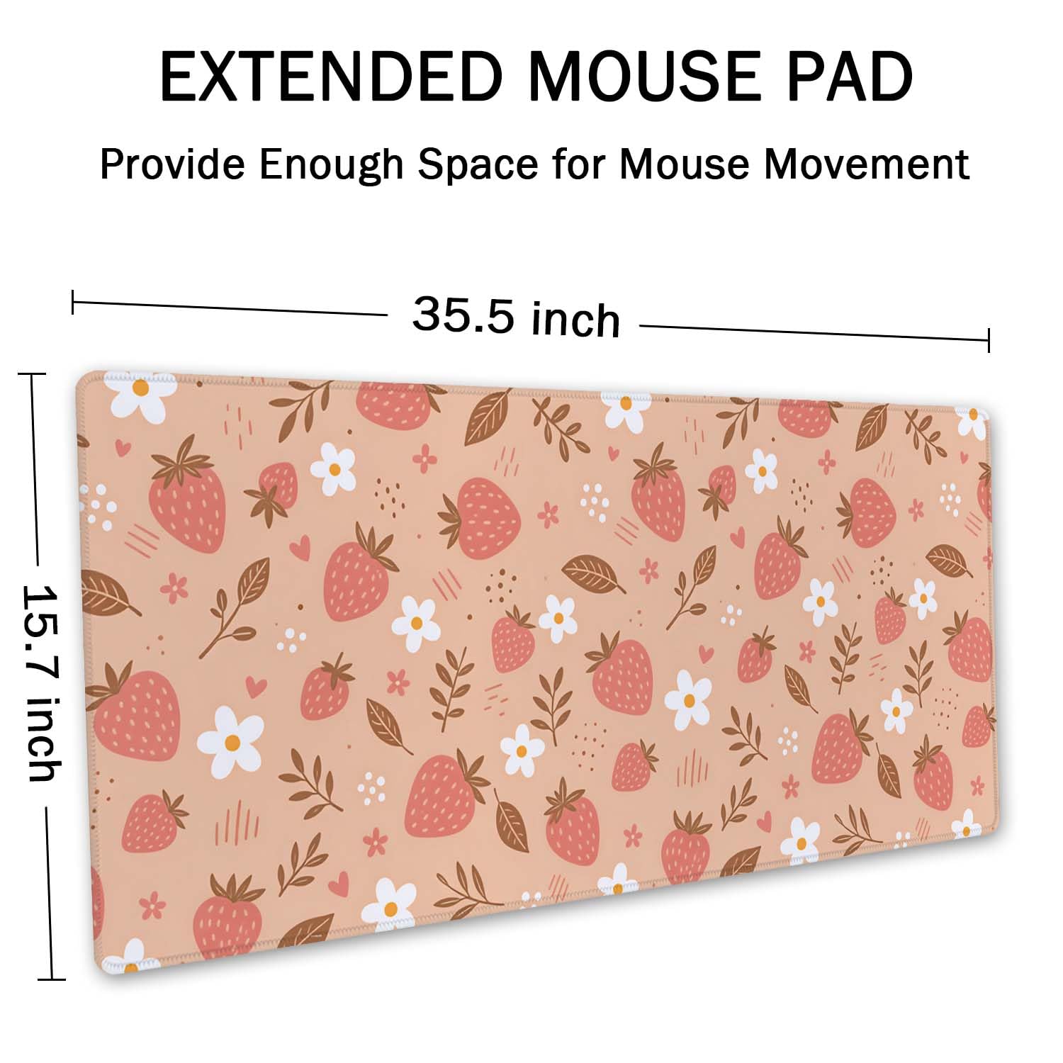 SSOIU Large Mouse Pad, Full Desk XXL Extended Gaming Mouse Pad 35.5" X 15.7", Waterproof Desk Mat