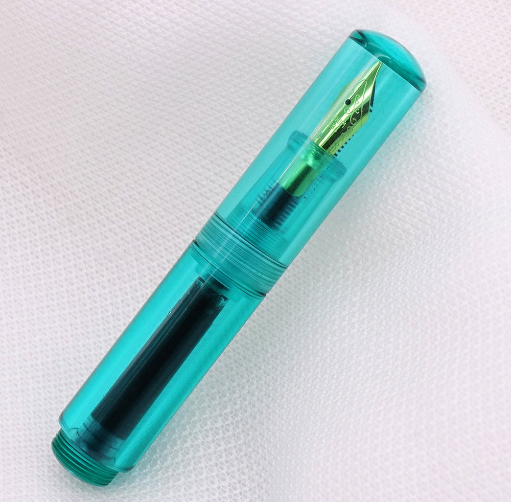 erofa Majohn Wancai Mini Fountain Pen Transparent Pocket-Size Travel Short Pen Fine Nib 0.5mm