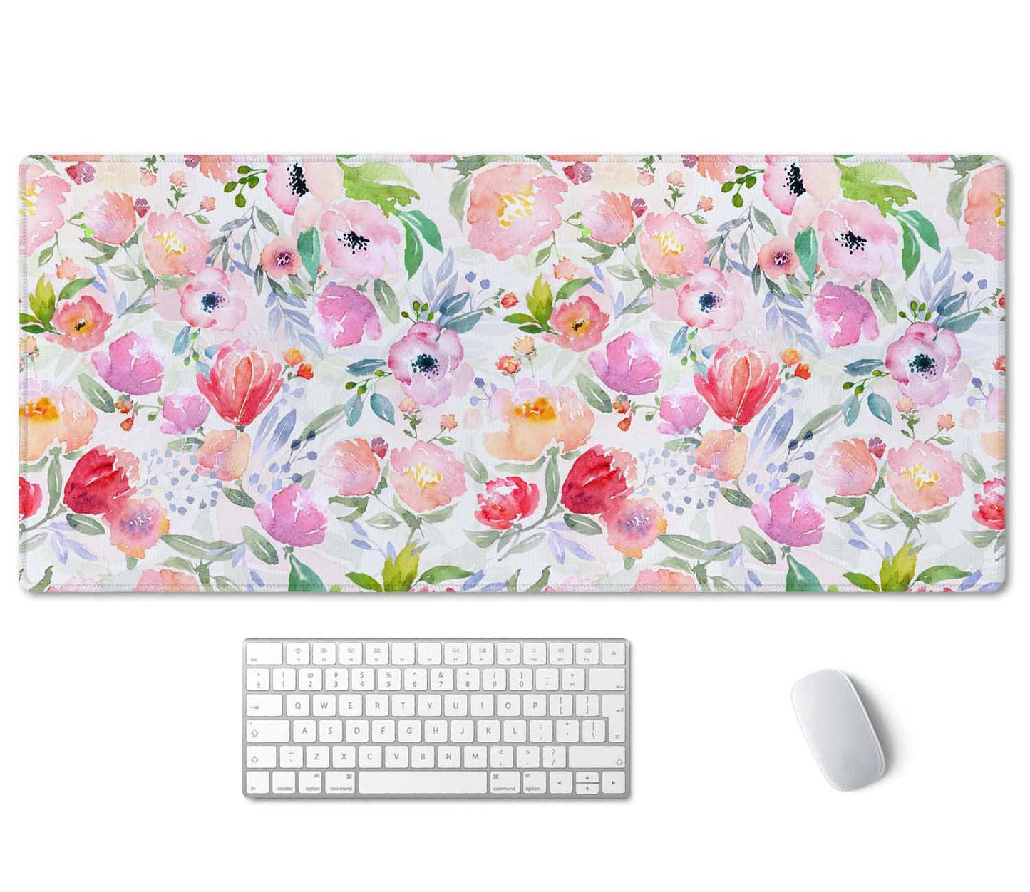 SSOIU Extended Gaming Mouse Pad (35.5x15.7 in), Large Stable Rubber Base Mousepad with Stitched