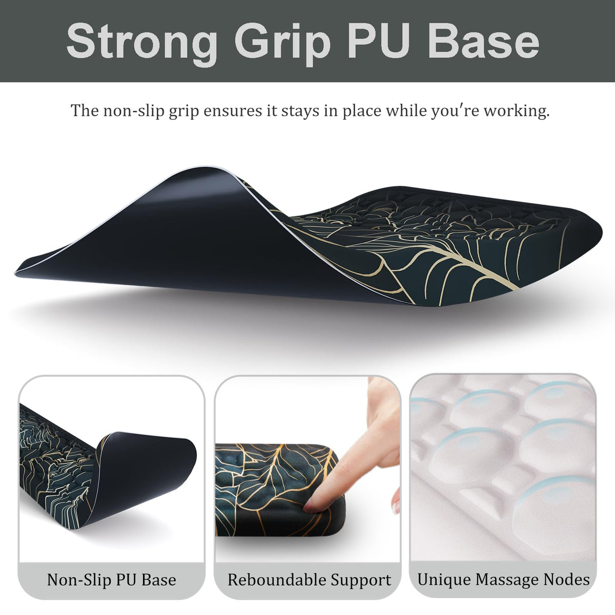 Ospelelf Keyboard Wrist Rest Ergonomic Mouse Pad with Wrist Rest Support Wrist Rest for Computer