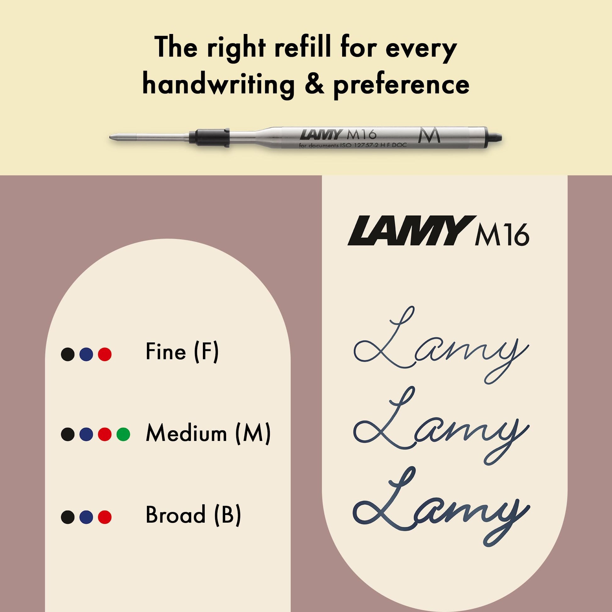 Lamy Lx marron Ballpoint Pen - lightweight Pen with transparent, ergonomic grip & line width M