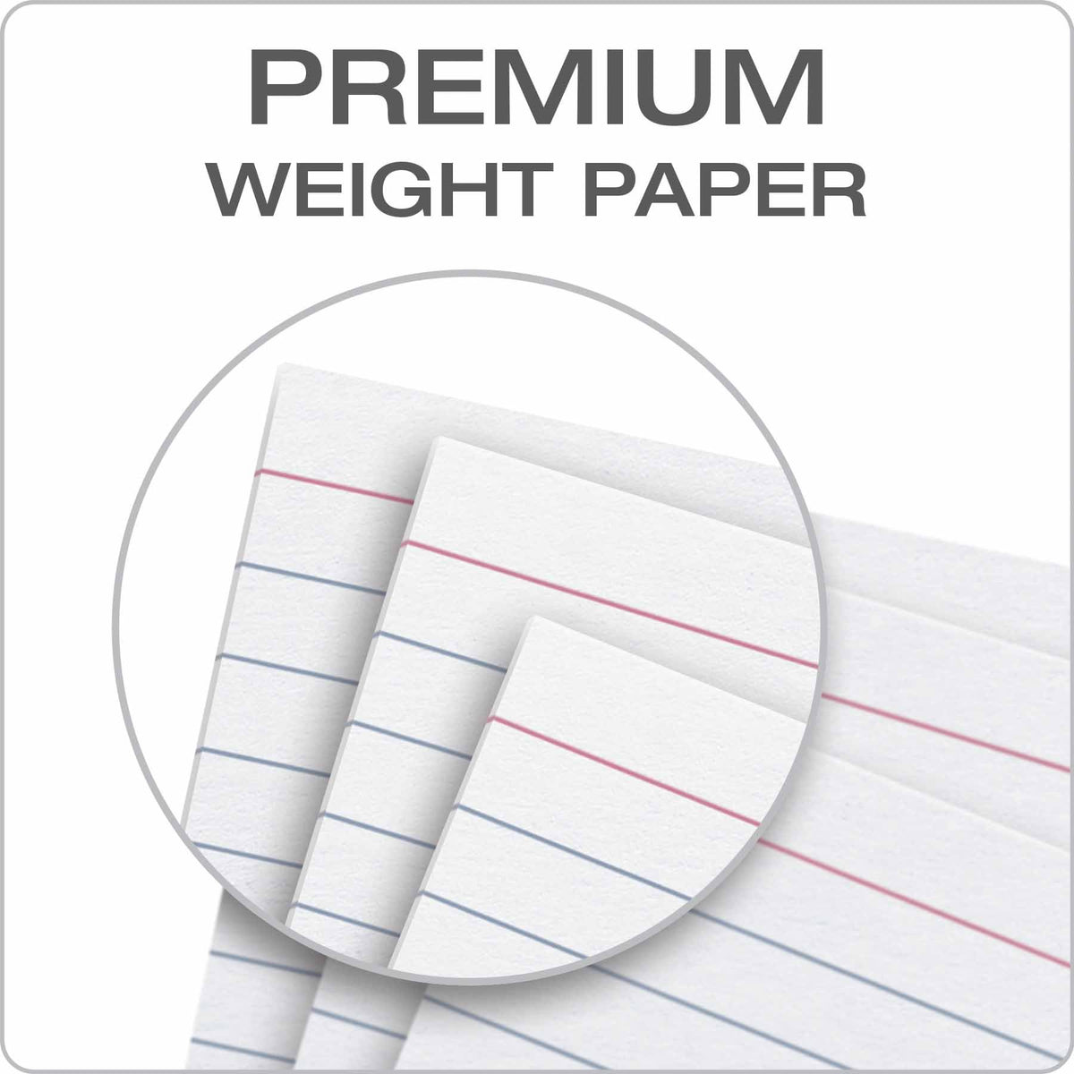 Oxford 41 (1000 PK) Ruled Index Cards, 4" x 6", White, 1,000 Cards (10 Packs of 100) (41)