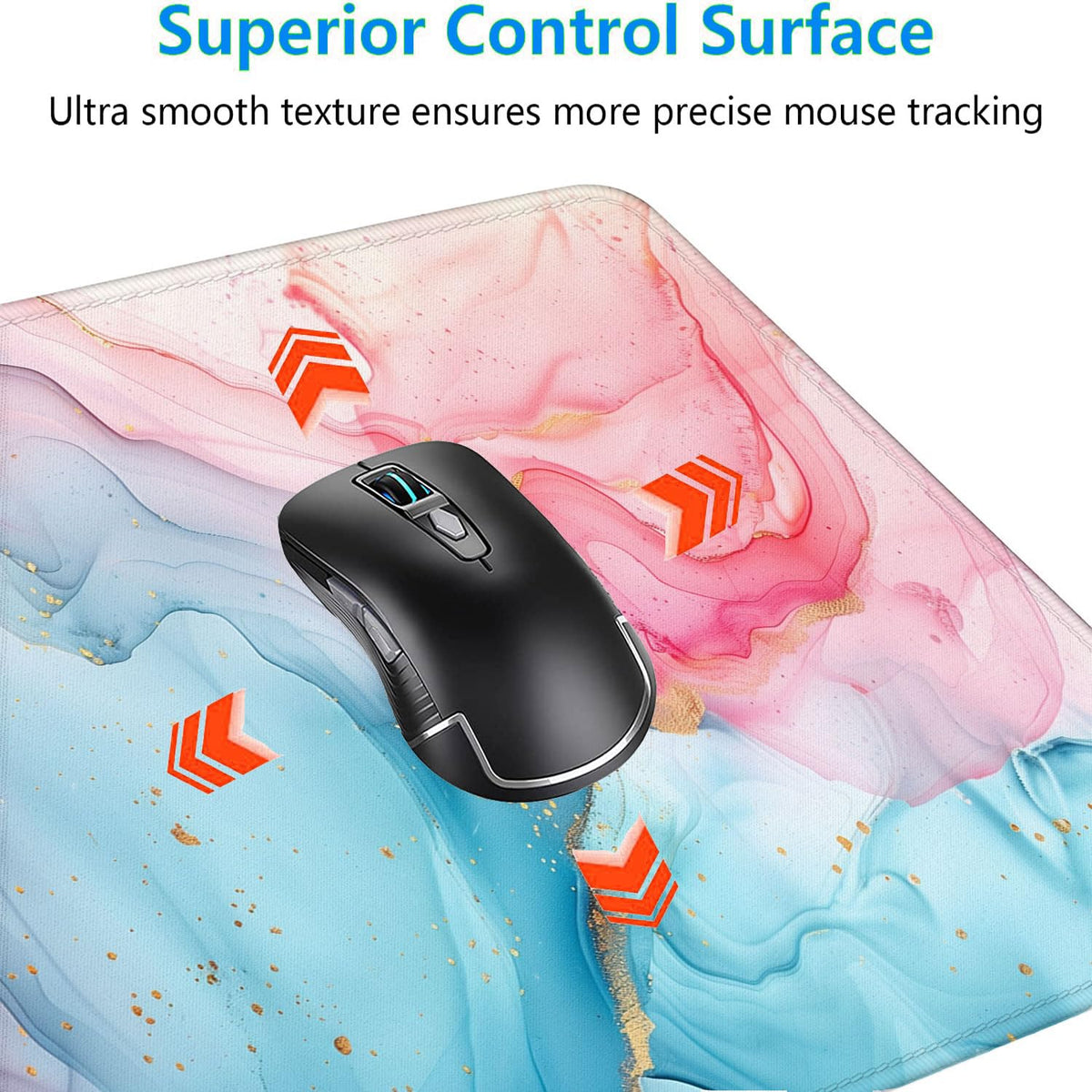 Pink Cyan Marble Desk Mat Blue Gold Marble Mousepad XL Large Gaming Mouse Pad Laptop Keyboard Mat