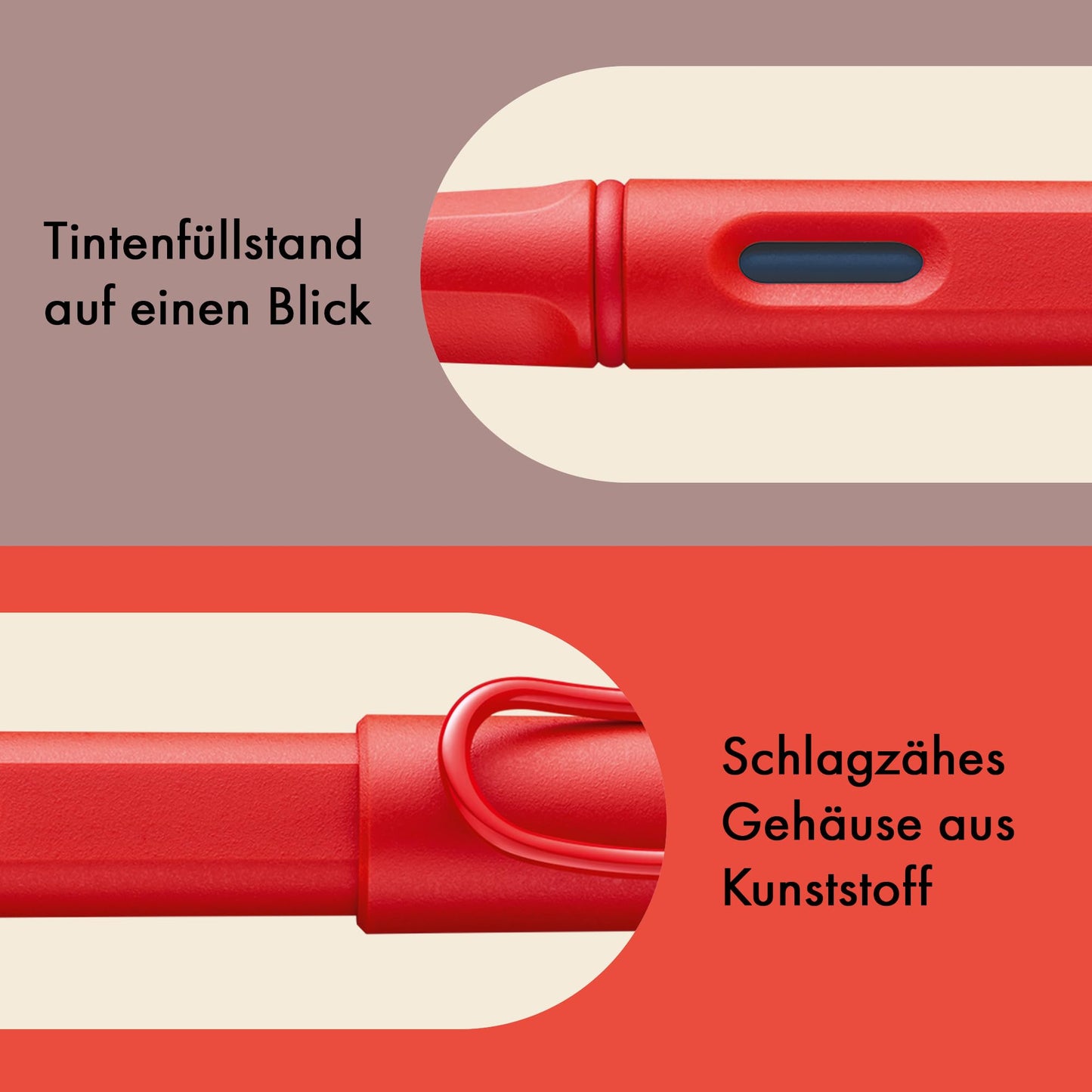 Lamy Safari Cosy Fountain Pen 020 Special Edition, Modern Fountain Pen in Strawberry Colour with