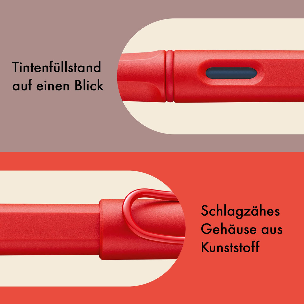 Lamy Safari Cosy Fountain Pen 020 Special Edition, Modern Fountain Pen in Strawberry Colour with
