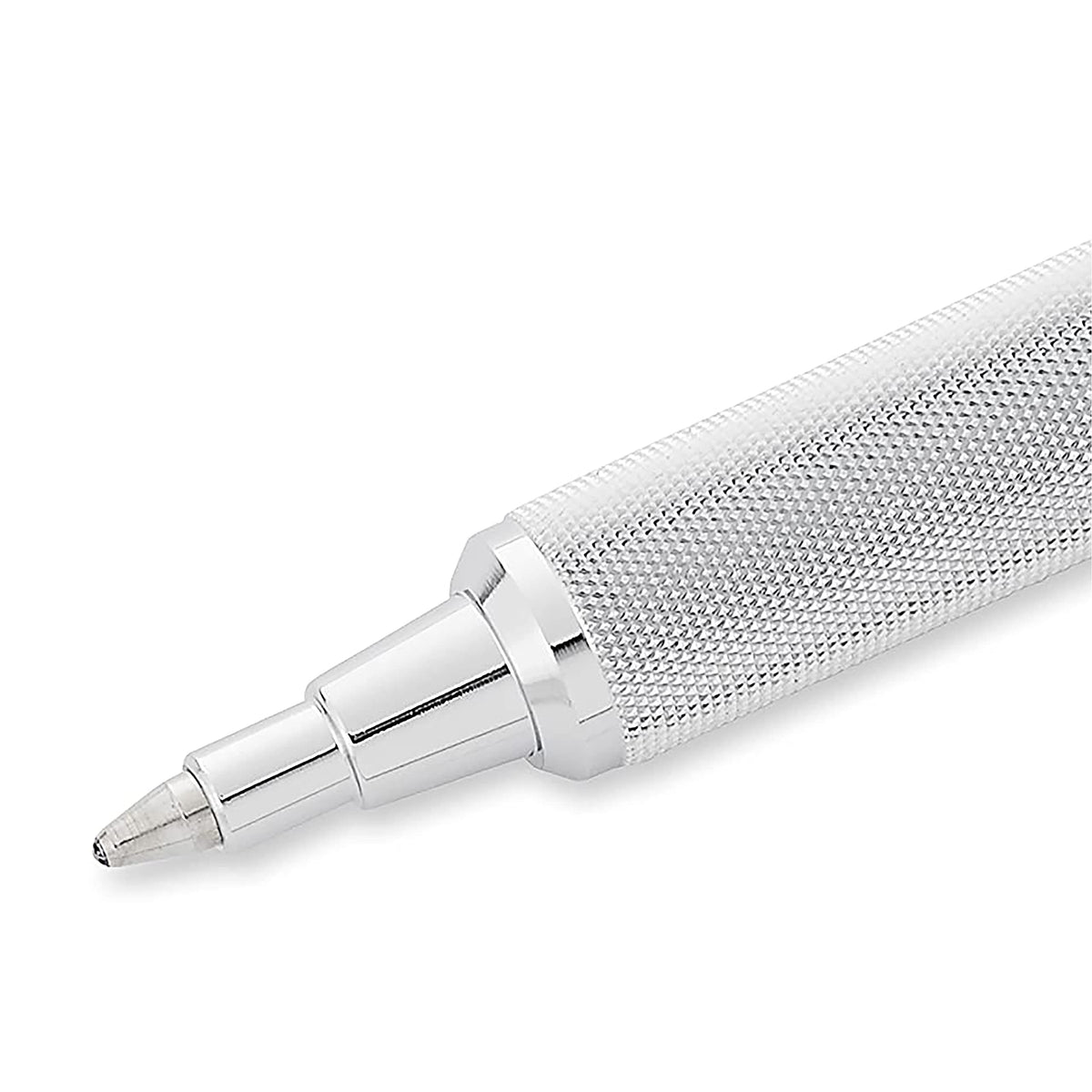 rOtring Rapid Pro Retractable Ballpoint Technical Drawing Pen, Medium Point, Blue Ink, Silver