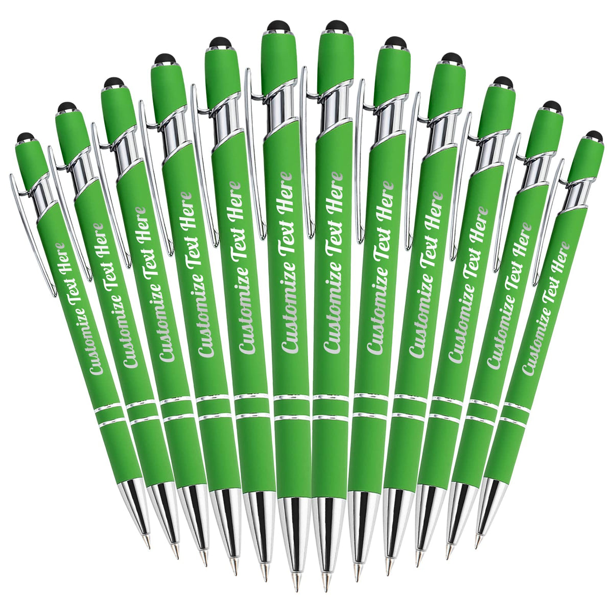 Up to 500 Personalized Pens Bulk Custom Ballpoint Pens with Business Name Message Logo, Customized