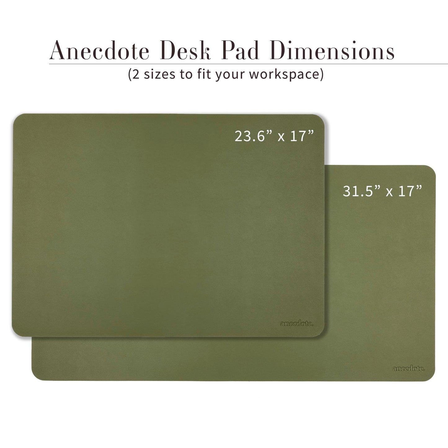 Anecdote Office Desk Pad Mat, Large Keyboard & Mouse Pad, Home Desk Blotter
