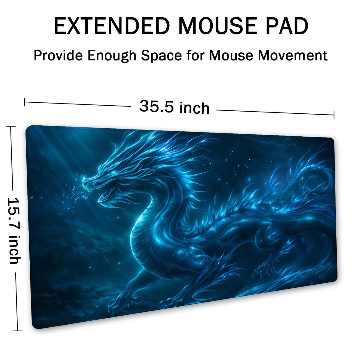 SSOIU Extended Mouse Pad, XXL Gaming Mouse Pads, Large Big Mousepad Laptop Computer Keyboard Mat