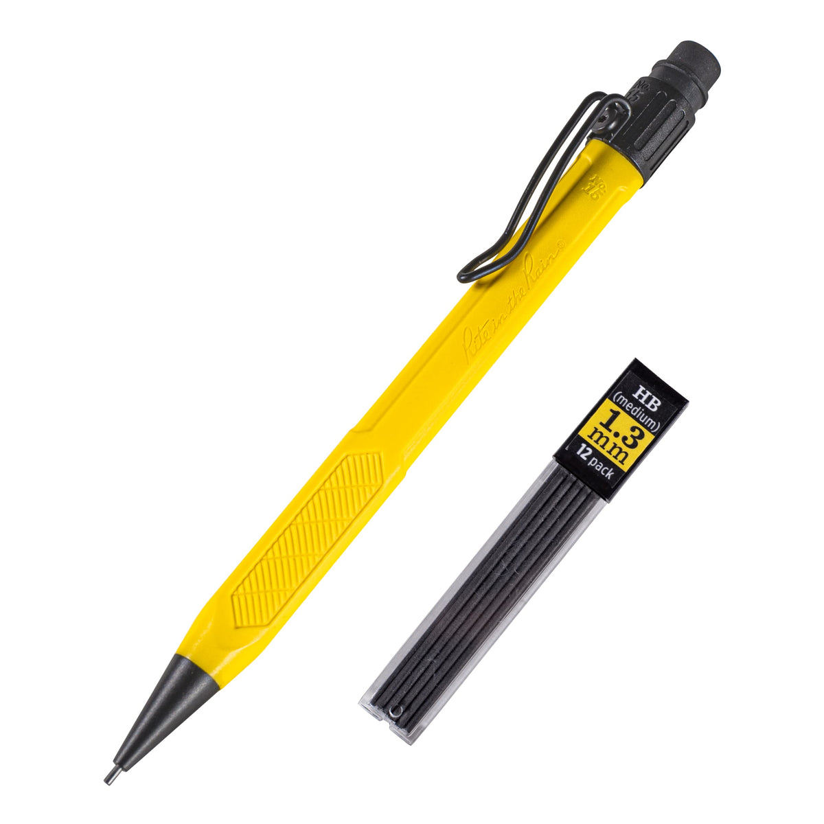 Rite in the Rain Weatherproof Mechanical Pencil, Yellow Barrel, 1.3mm Dark Lead, 12 lead refills