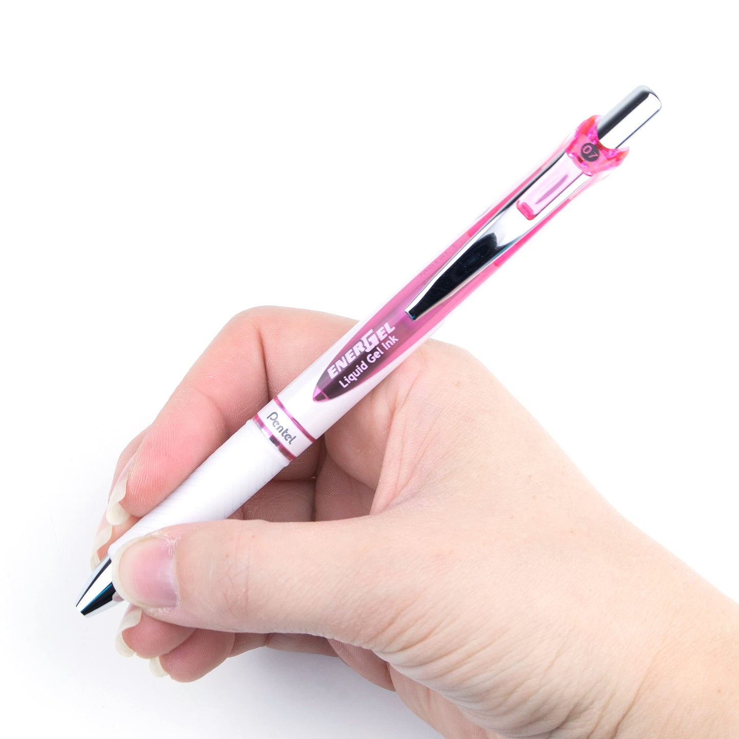 Pentel EnerGel Pearl RTX, 0.7mm, Black Ink, Box of 12 (BL77PWP-A)