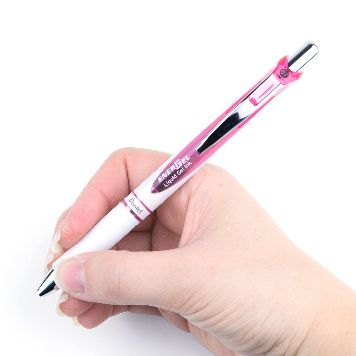 Pentel EnerGel Pearl RTX, 0.7mm, Black Ink, Box of 12 (BL77PWP-A)