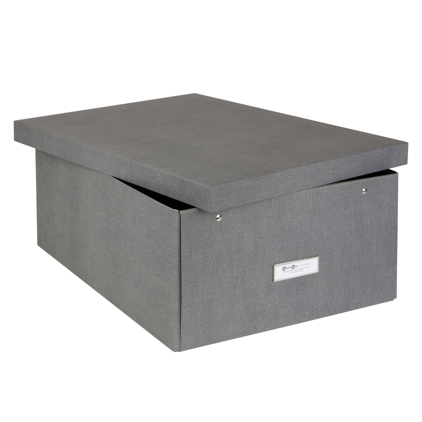 Bigso Katrin KD Collapsible Storage Box with Labelframe for Easy Identification - Simple Assembly