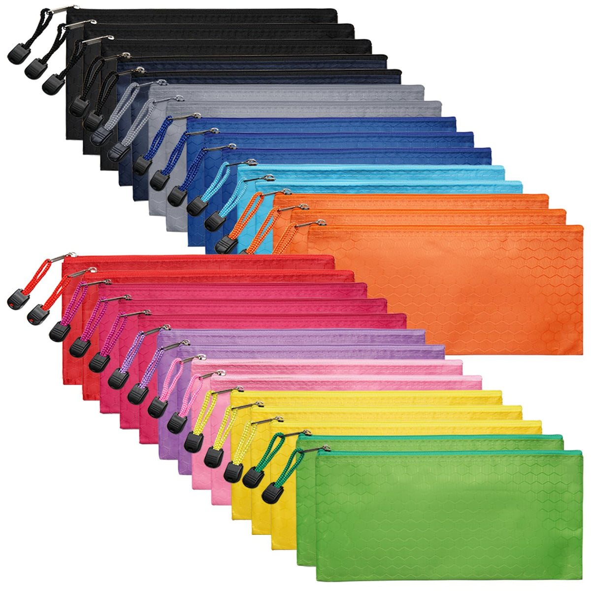 LABUK 29pcs Zipper, Small Zipper, Waterproof, for Travel Cosmetics 12 Colors