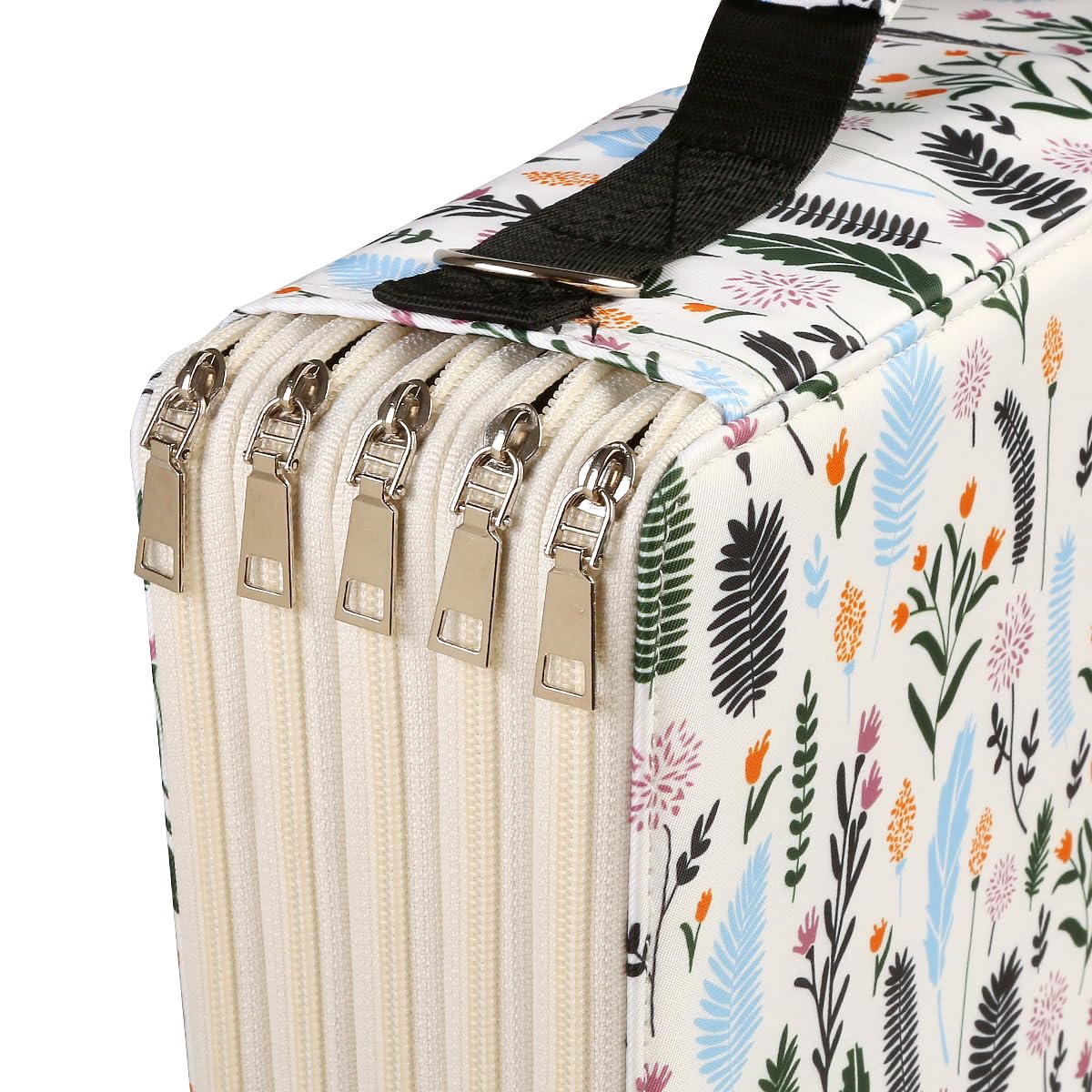 Lbxgap 480 Slots Pencil Case, 5-Layer Organizer with Shoulder Strap