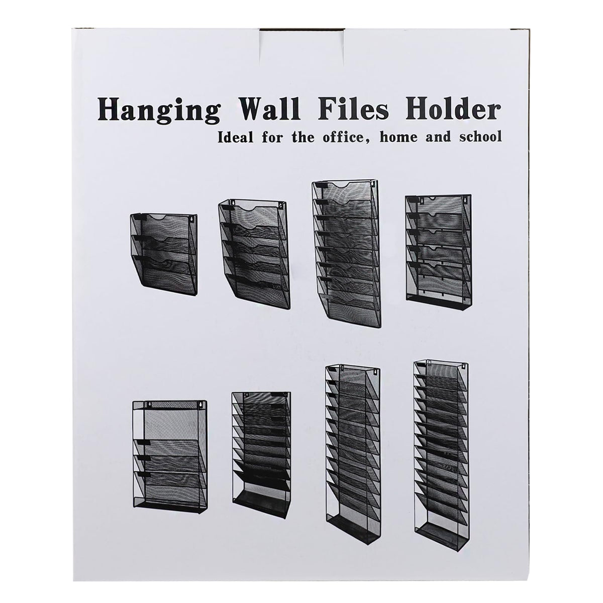 ideallife 5 Pockets Mesh Wall File Holder Organizer with Bottom Flat Tray, Office Hanging File