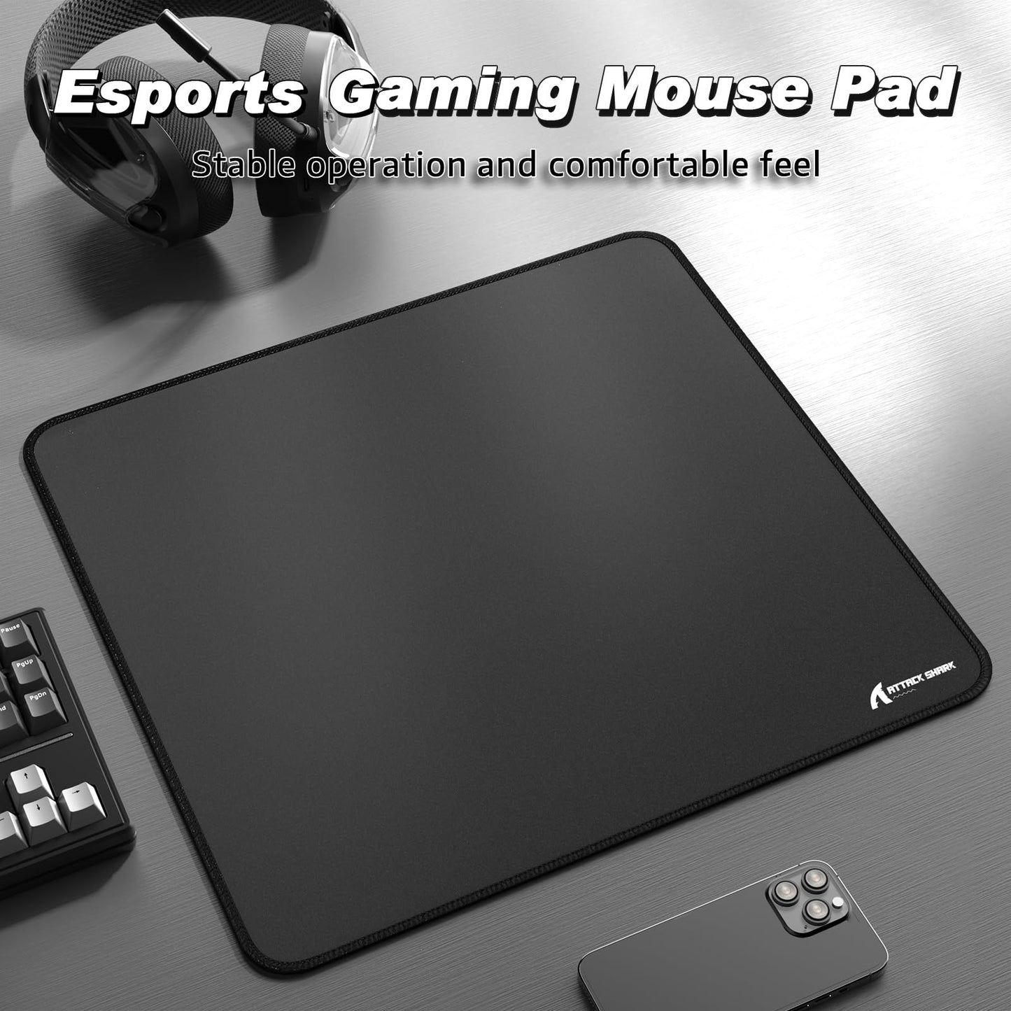 ATTACK SHARK CM02 Gaming Mouse Pad for Esports Speed Large Mouse mats for Desk Waterproof Surface