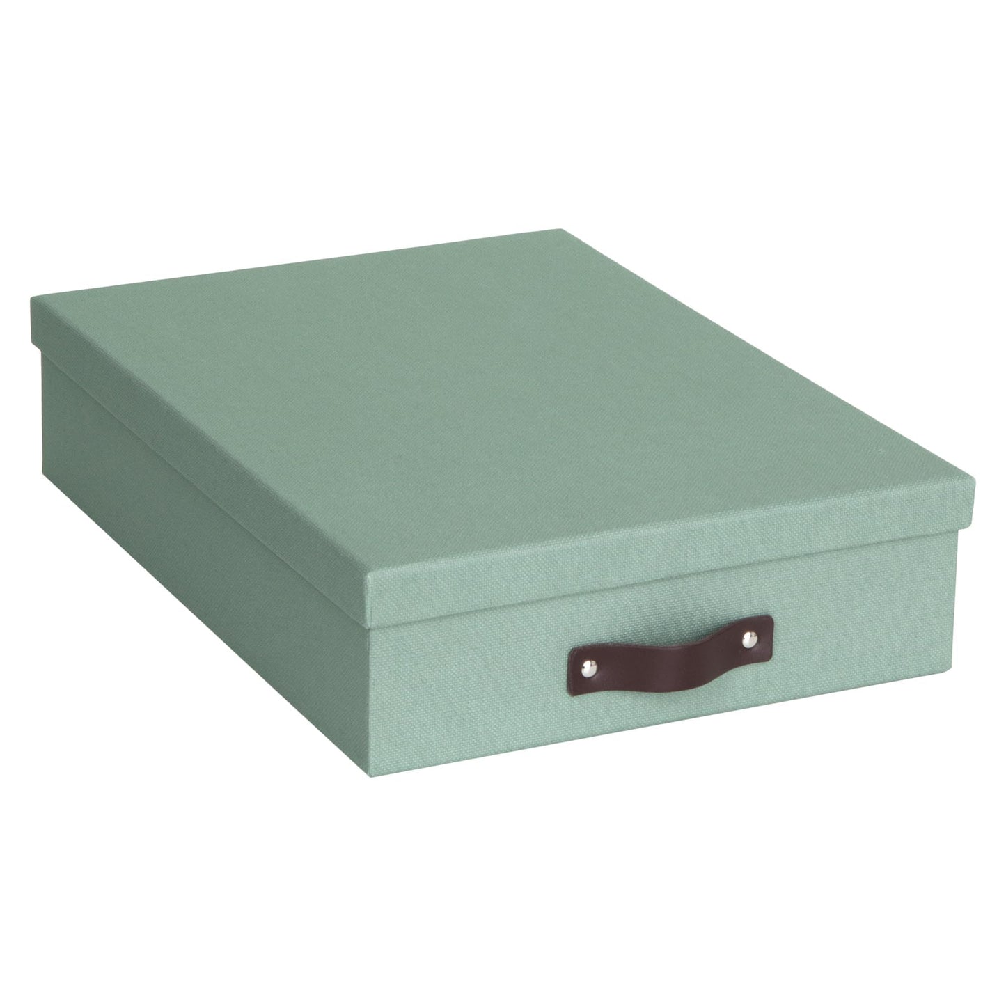 Bigso Oskar Canvas Fiberboard Document Letter Box for Important Paperwork A4 or Letter Size