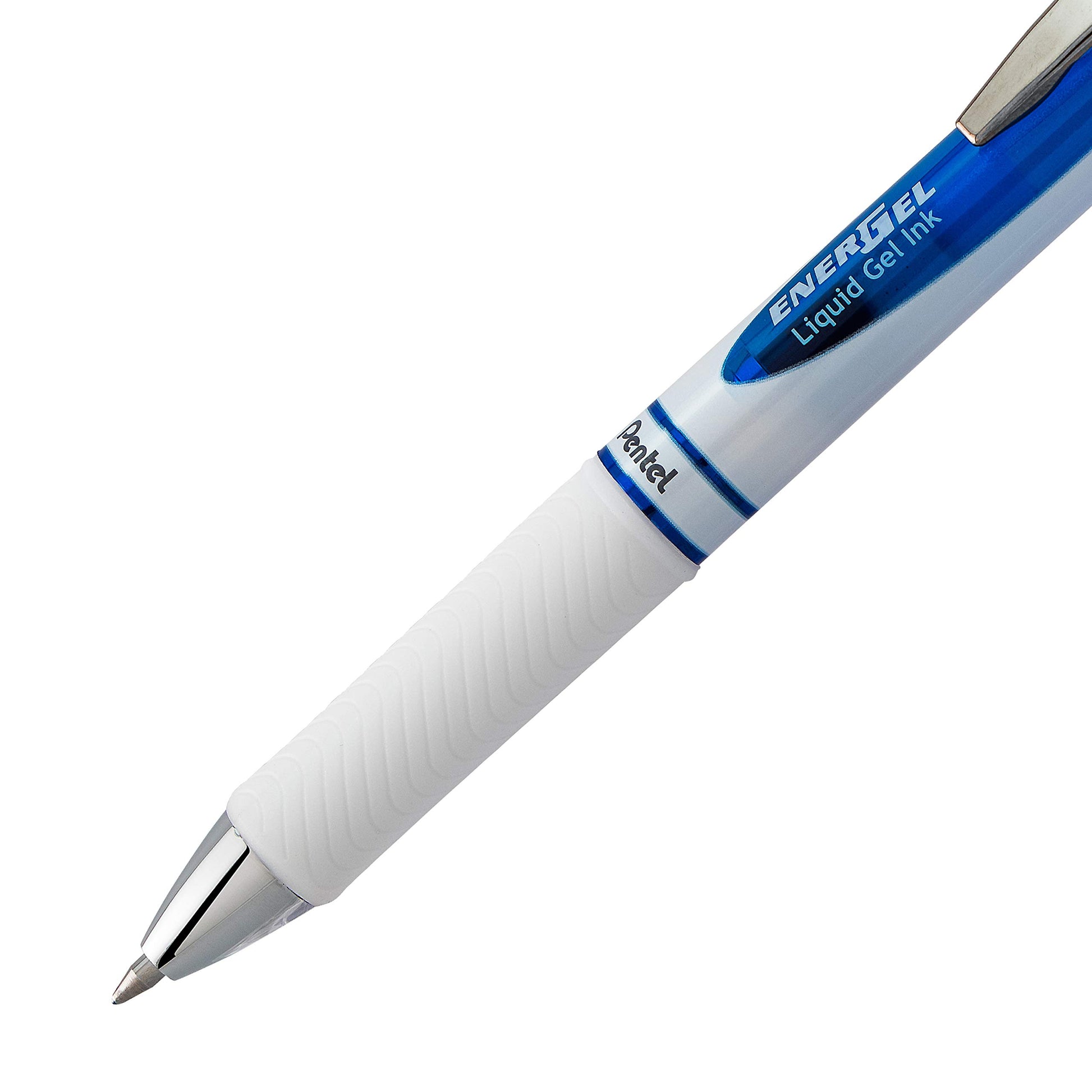 Pentel EnerGel Pearl Deluxe RTX Retractable Liquid Gel Pen, 0.7mm, Blue Accent, Blue Ink, Box of 12