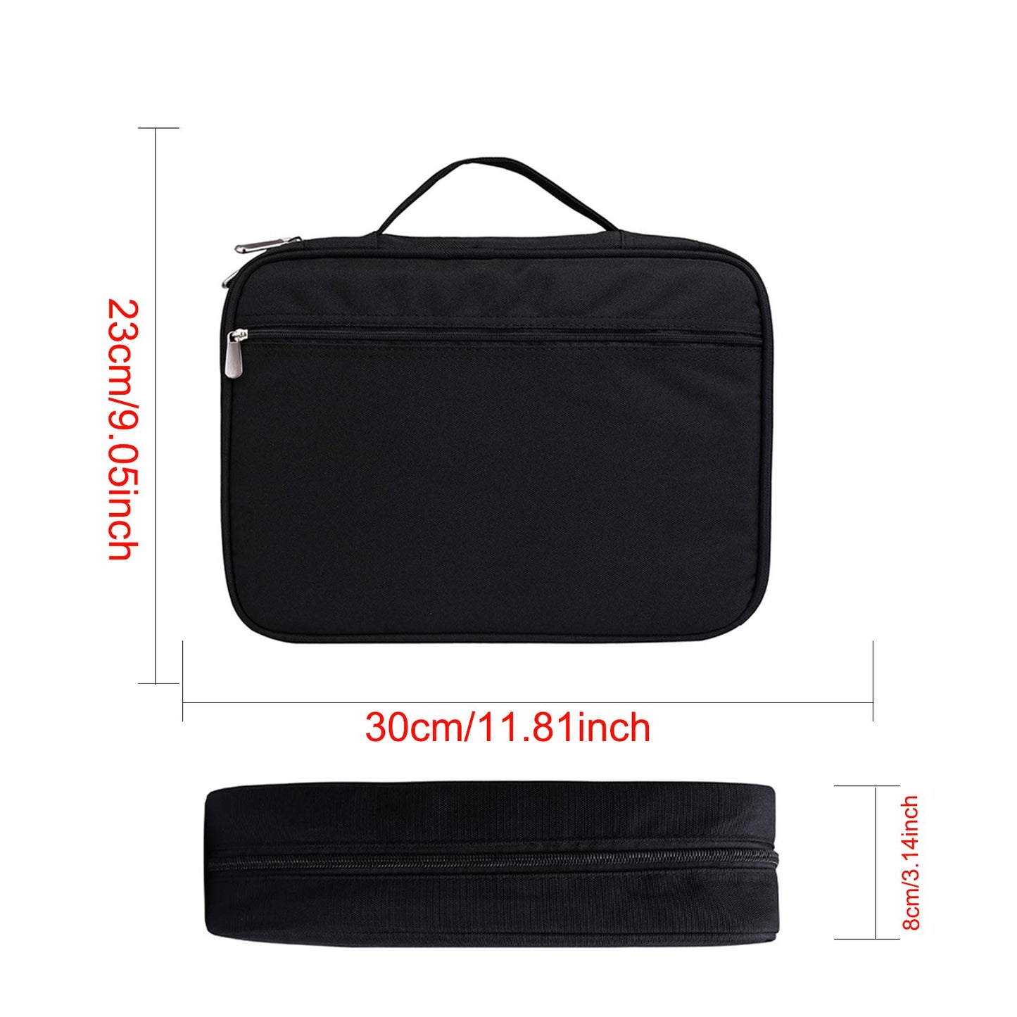 BOMKEE Pencil Case for Adults 220 Slots Pencase Colored Pencils Gel Pen Organizer Bag with Zipper