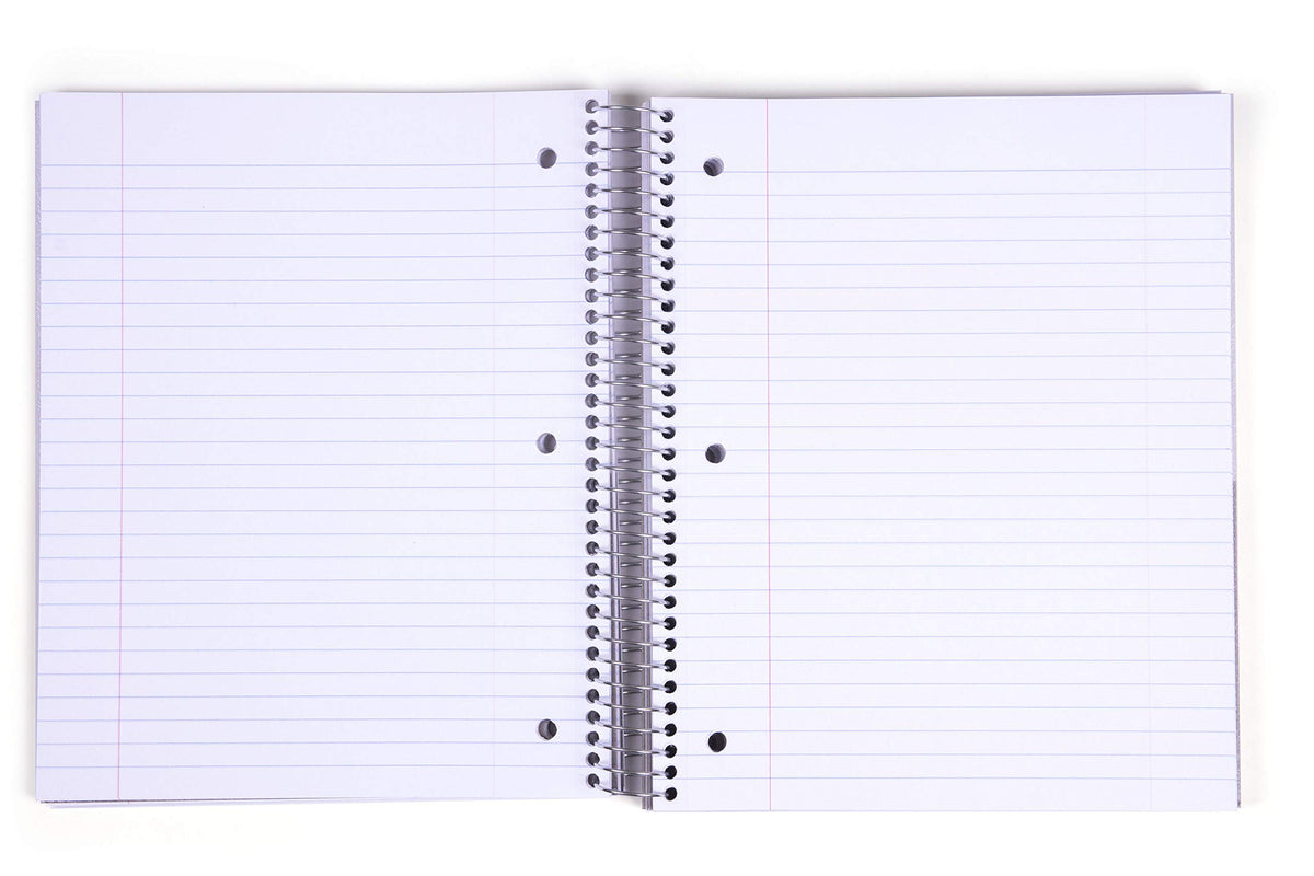 Mintra Office Durable Spiral Notebooks, 5 Subject (Teal, Wide Ruled 1pk)