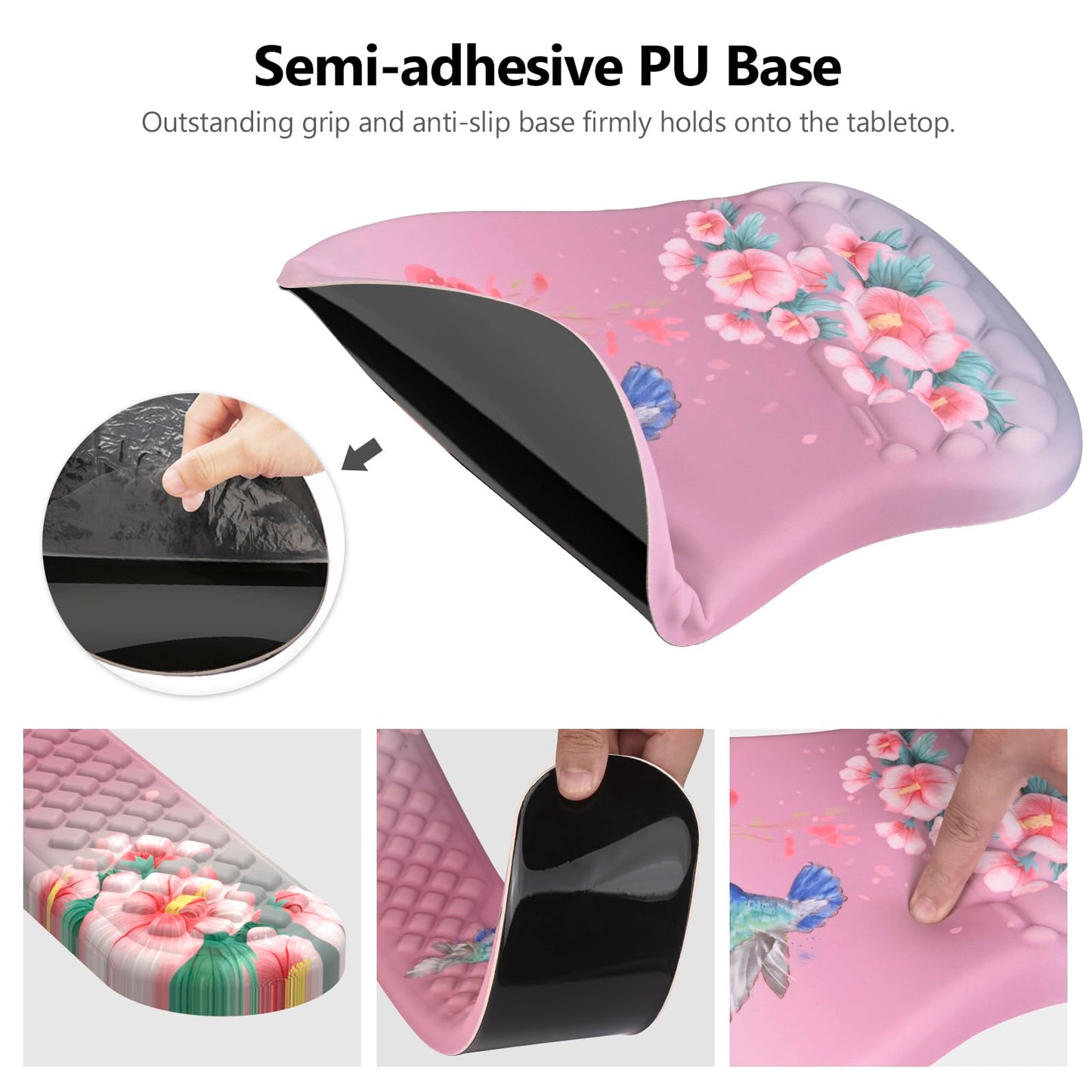 Laokiiy Mouse Pad with Wrist Rest & Keyboard Wrist Rest, Memory Foam