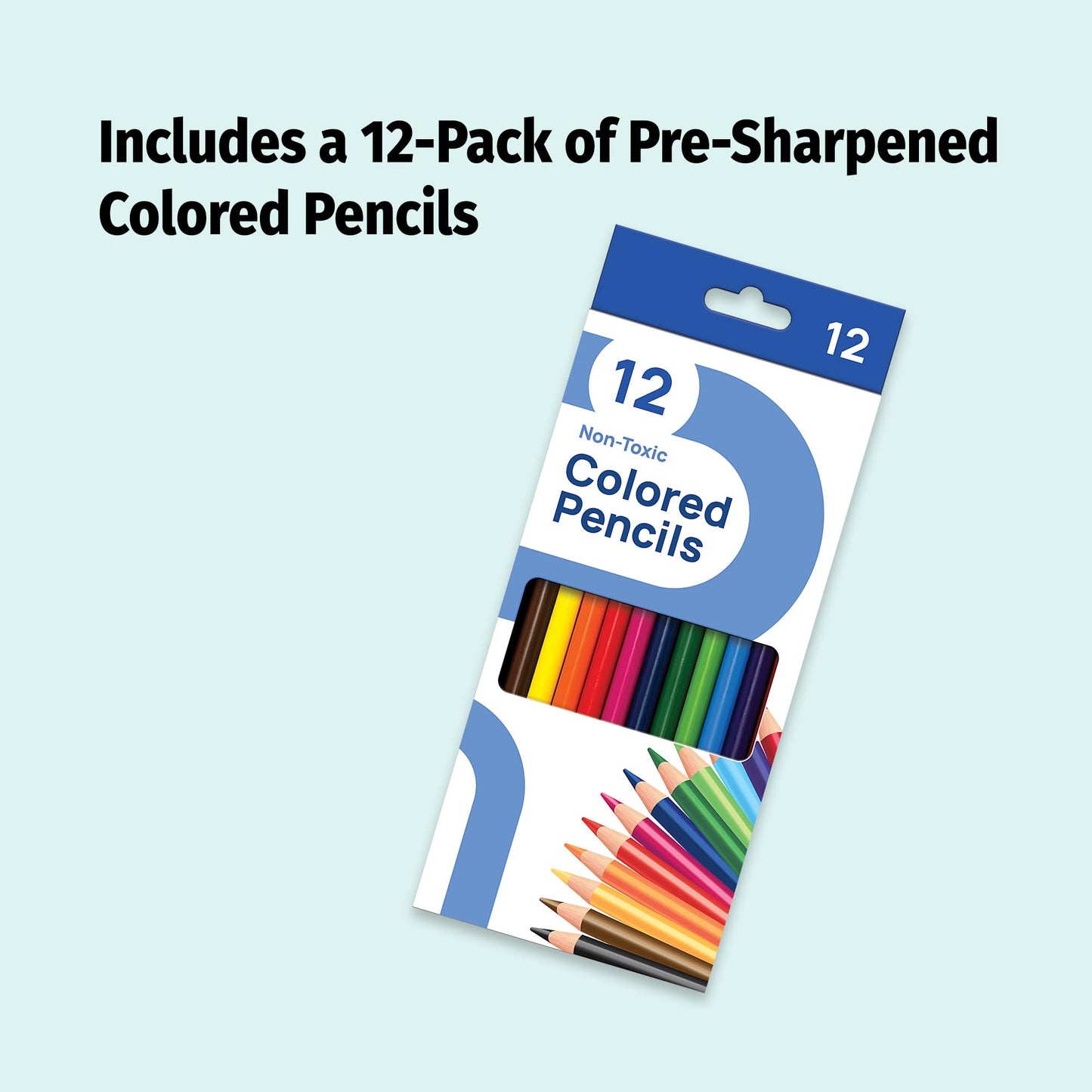 ZOCO - Adult Coloring Book Gift Set - 3 Books with 12 Colored Pencils - Coloring the World, Animals