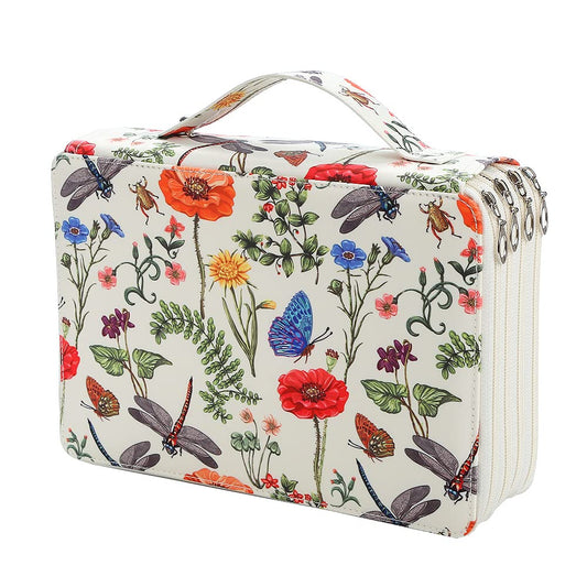 Lbxgap 200 Slots Colored Pencil Case Organizer 4-Layer Zipper Bag