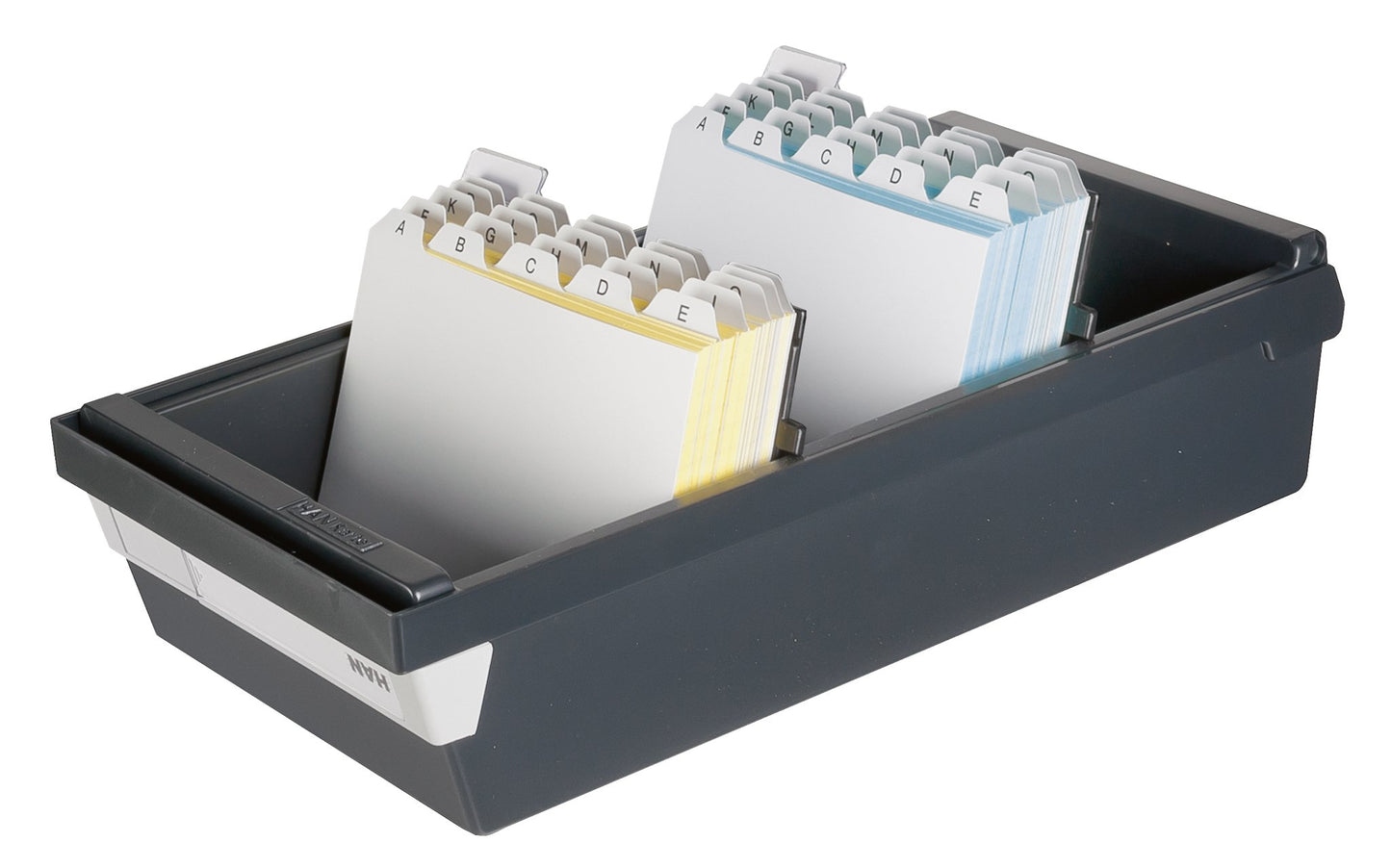 HAN 955-13, Card Filing Box A5 Landscape. Innovative, Attractive Design Holds 1,300 Cards