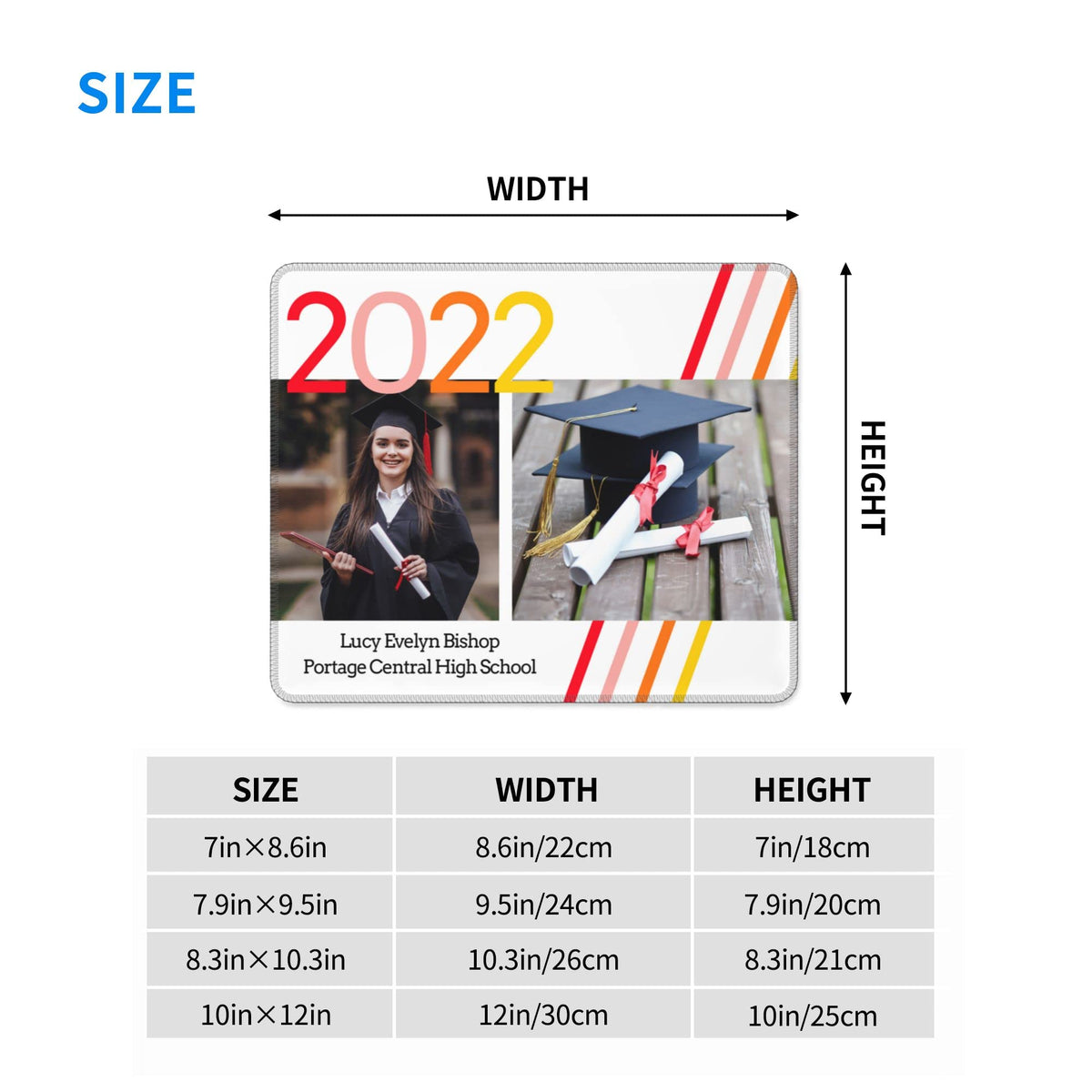 Custom Mouse Pad Personalized Photo Moues Pad with Your Image/Text for Office Gaming Computer Desk