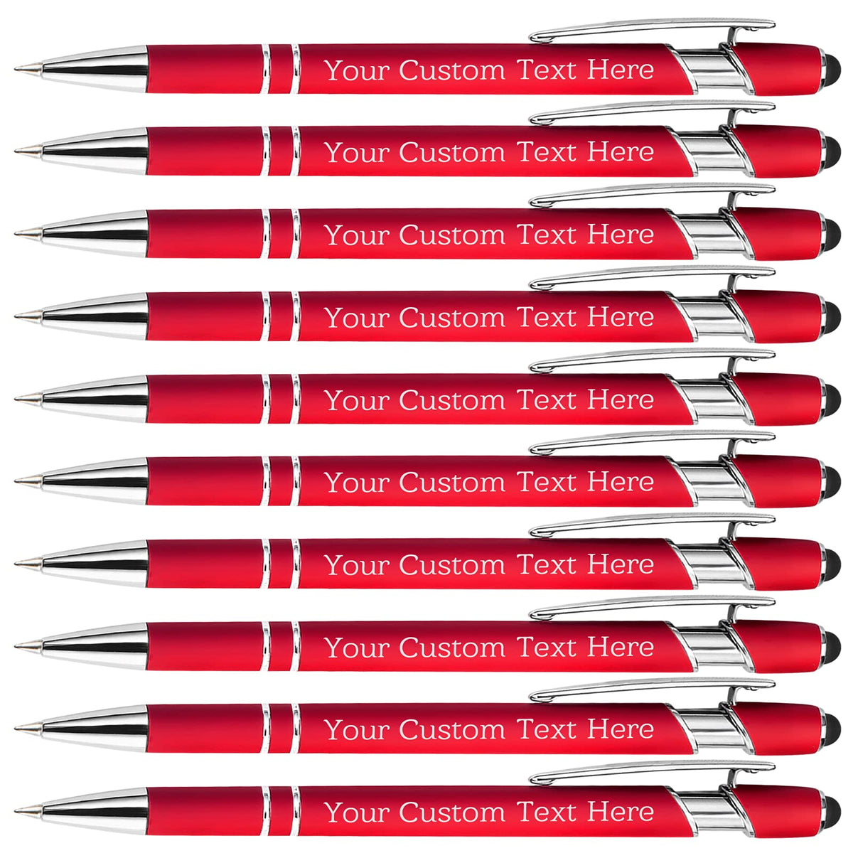 Xiuyours Personalized Custom Pens Bulk Free Engraving with Name Message Customized Ballpoint Pens