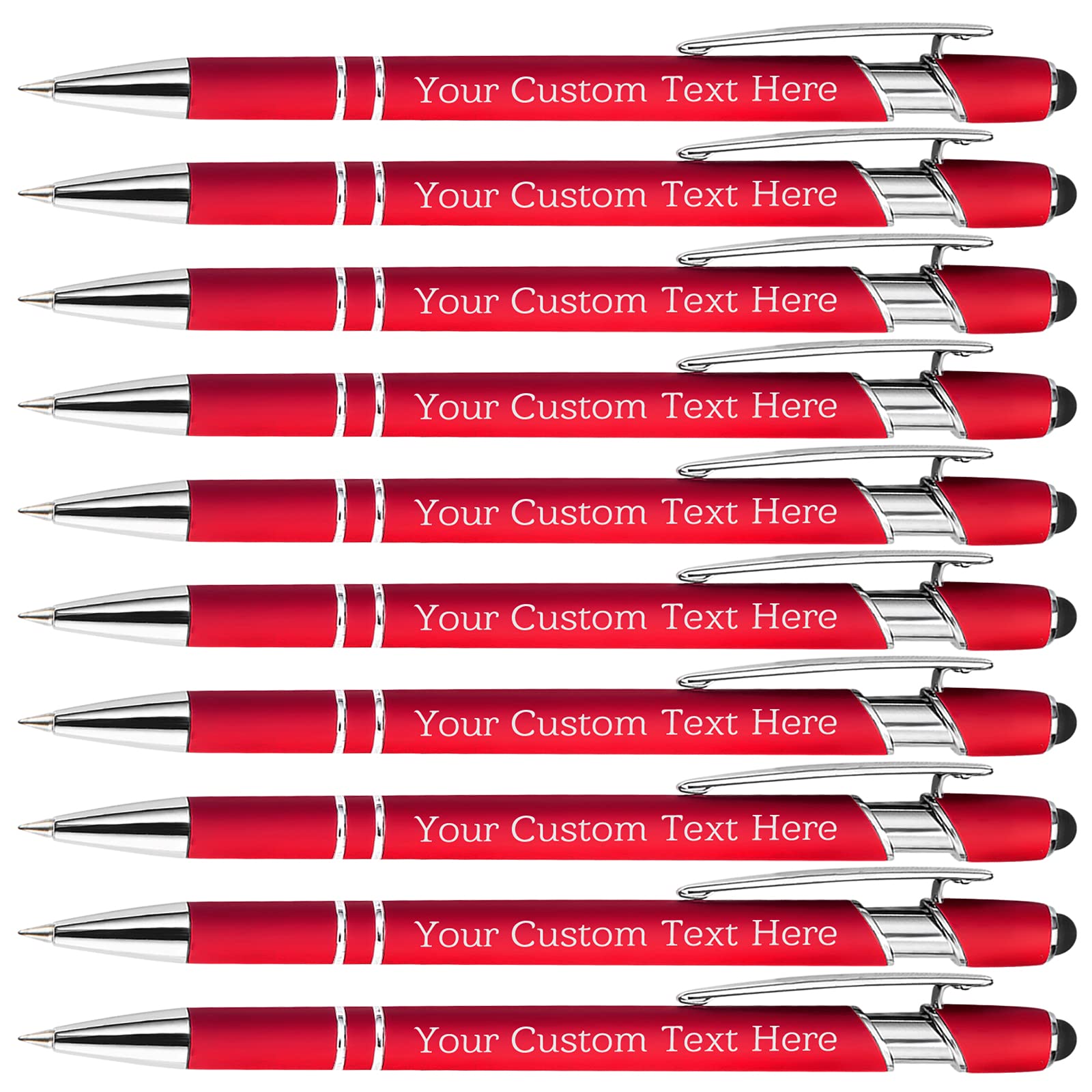 Xiuyours Personalized Custom Pens Bulk Free Engraving with Name Message Customized Ballpoint Pens