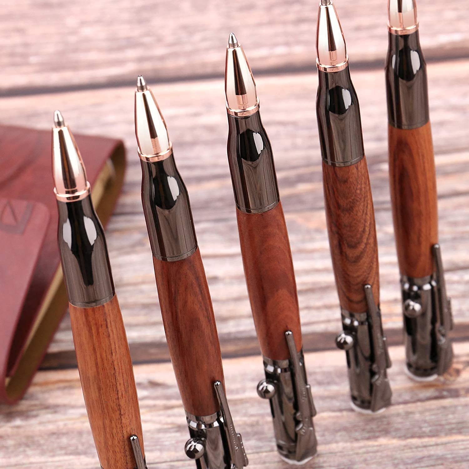 SHALORY Bolt Action Pen Ballpoint Pen with Compass &Rifle Clip & Extra Refills & Office Decor Gift