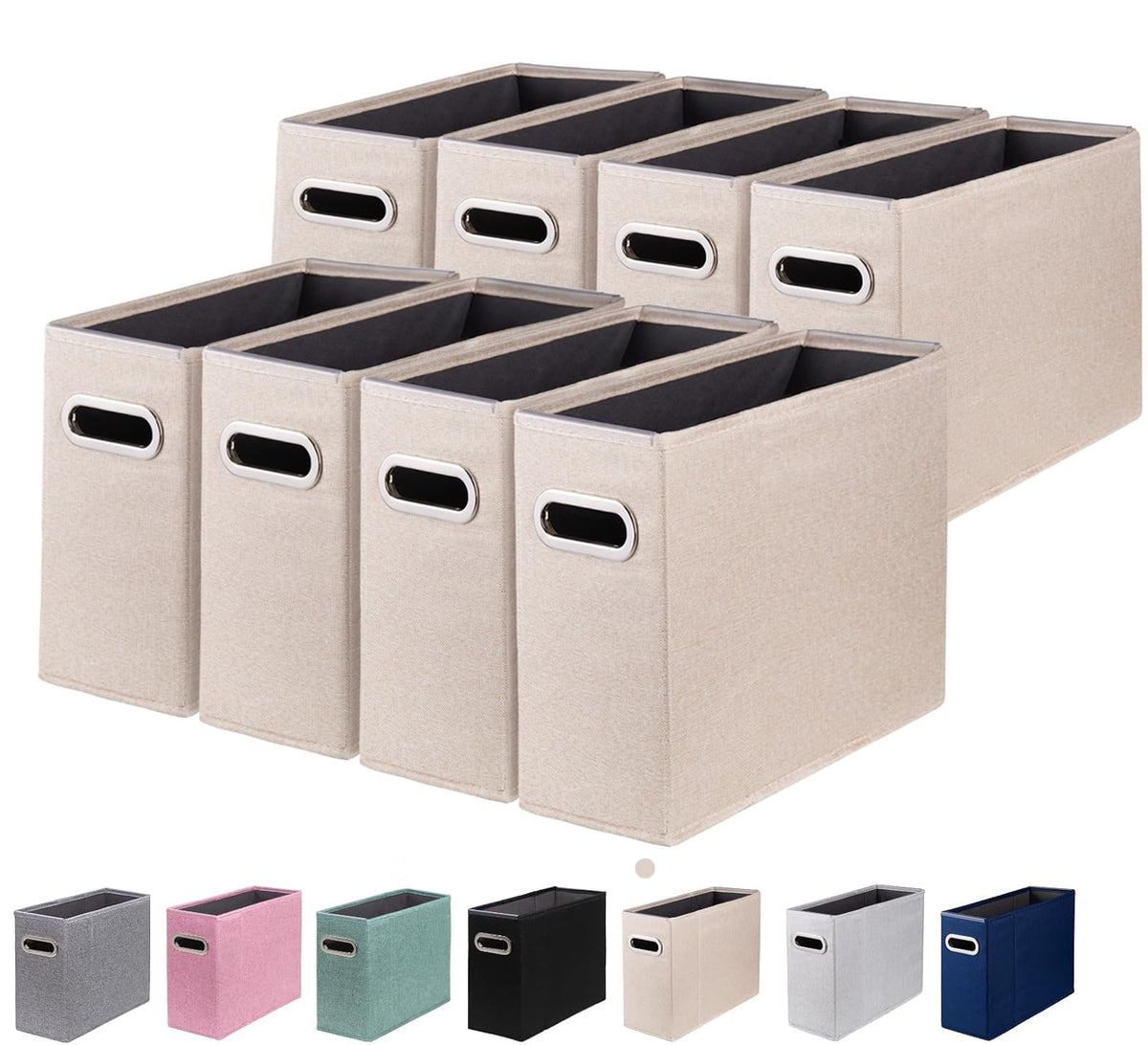 ComfortKeeper 8 Packs Letter Size File Organizer, File Folders Organizer, Fabric Storage Box
