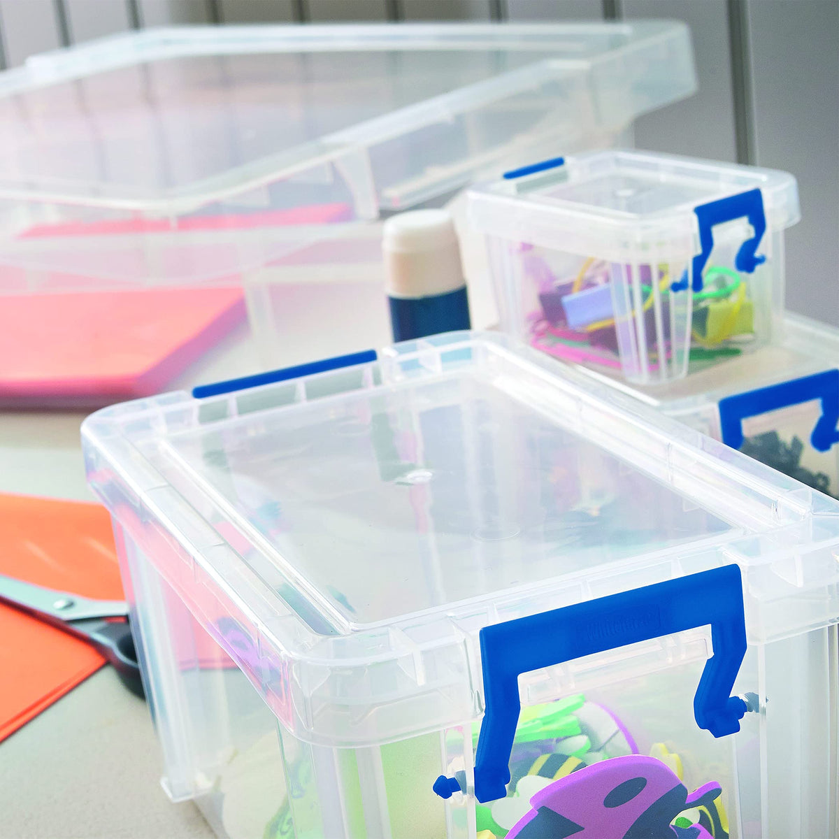 Bankers Box ProStore Plastic Storage Box - 10 Litre (15.5 x 39.5 x 25.5 cm)