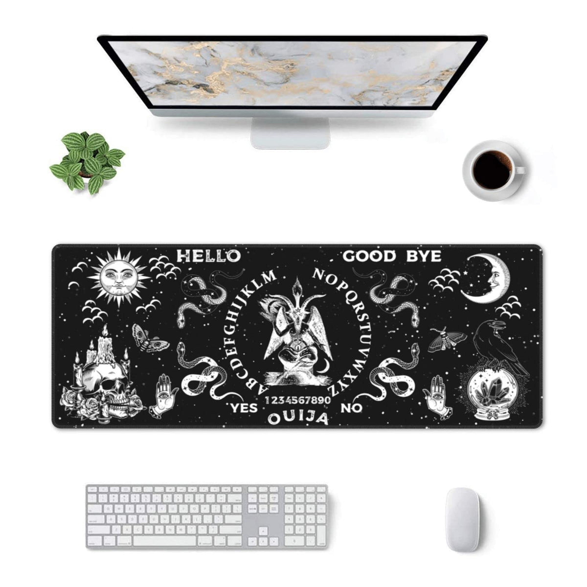 Mouse pad XL Extended Non Slip Rubber Base Stitched Edge 31.5 X 11.8 Inch