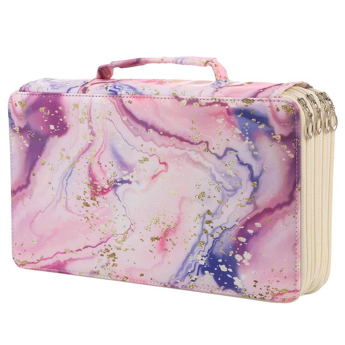 Lbxgap 300 Slots Colored Pencil Case Organizer, 4 Layer Bag
