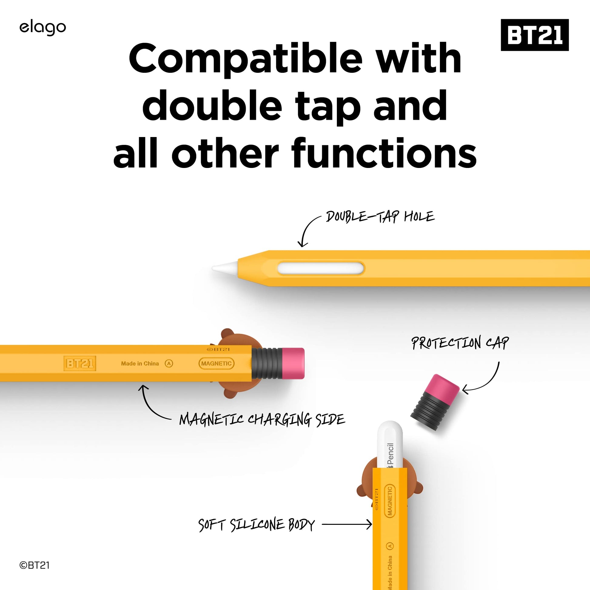 elago l BT21 for Apple Pencil Pro & 2nd Gen