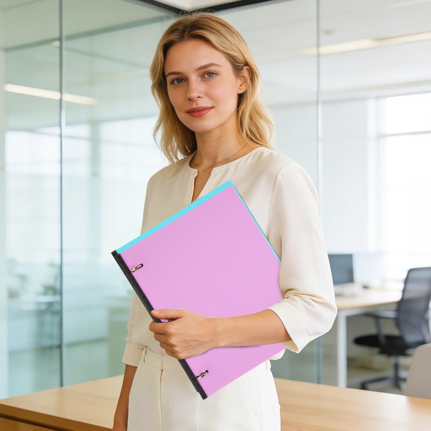 WOT I 12-Pack Telescoping 3 Ring Binder(0.75"), Expandable Flexible Binder - Patented Design for