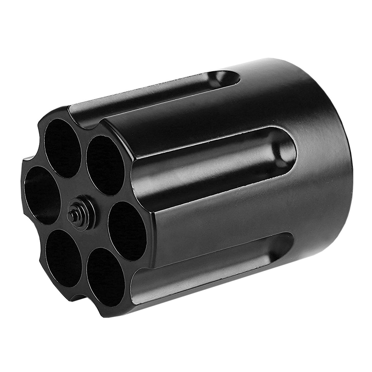Caliber Gourmet Revolver Pen Holder & Paper Weight, Cast Aluminum Office Gift – Cool Pencil Holder