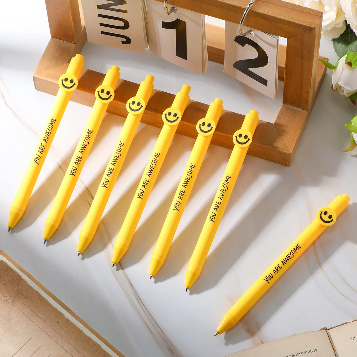 Fuutreo 50 Pcs Funny Pens Employee Appreciation Gifts, Inspirational