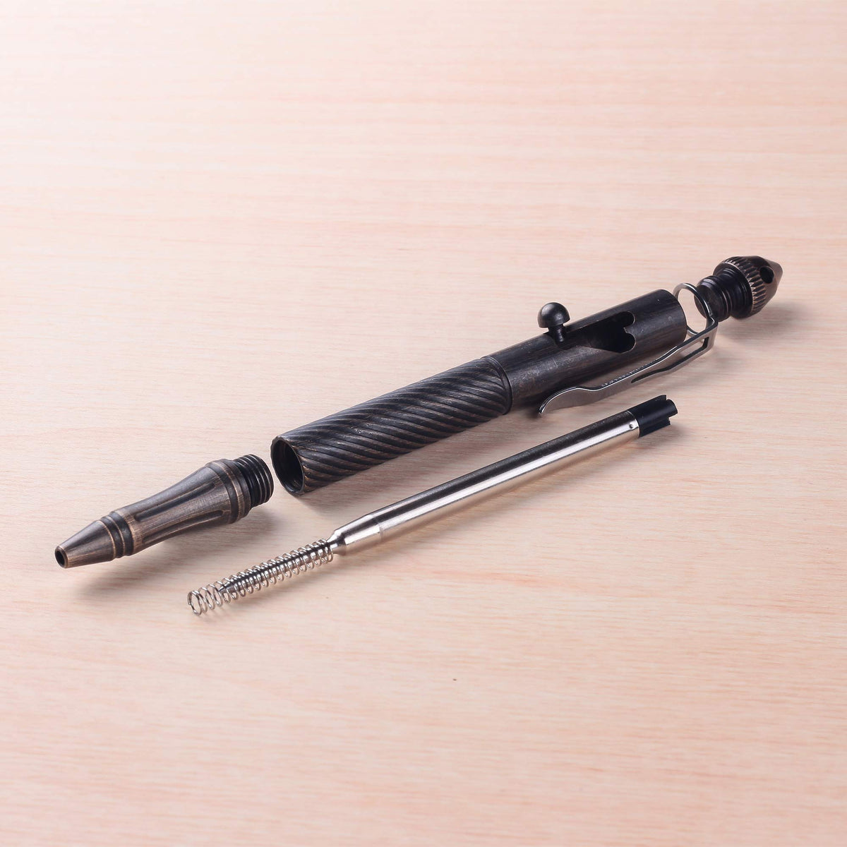 SMOOTHERPRO Solid Brass Bolt Action Pen, Compatible with Parker Refill