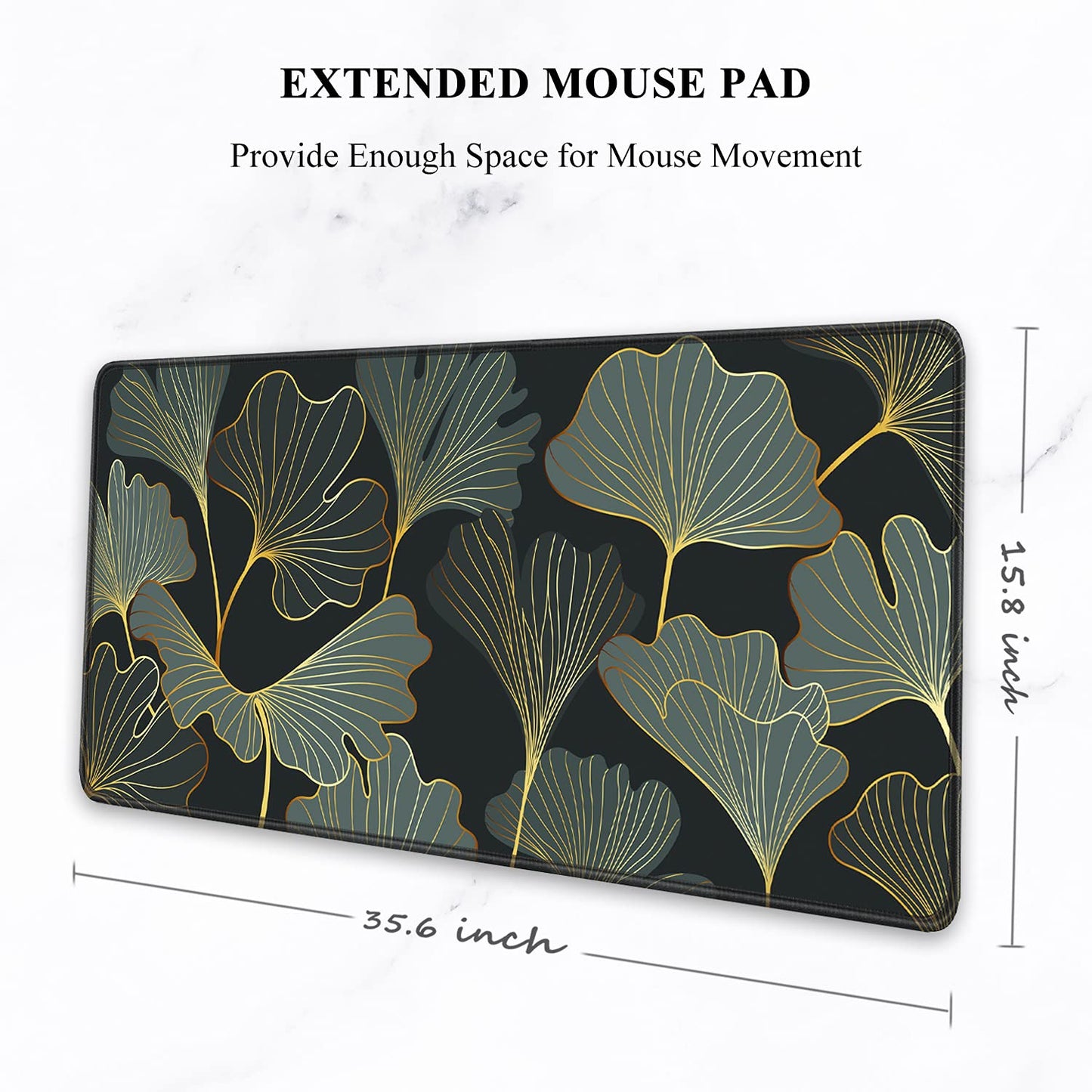 Auhoahsil Extended Mouse Pad, XXL Gaming Mouse Pads, Large Big Mousepad Laptop Computer Keyboard