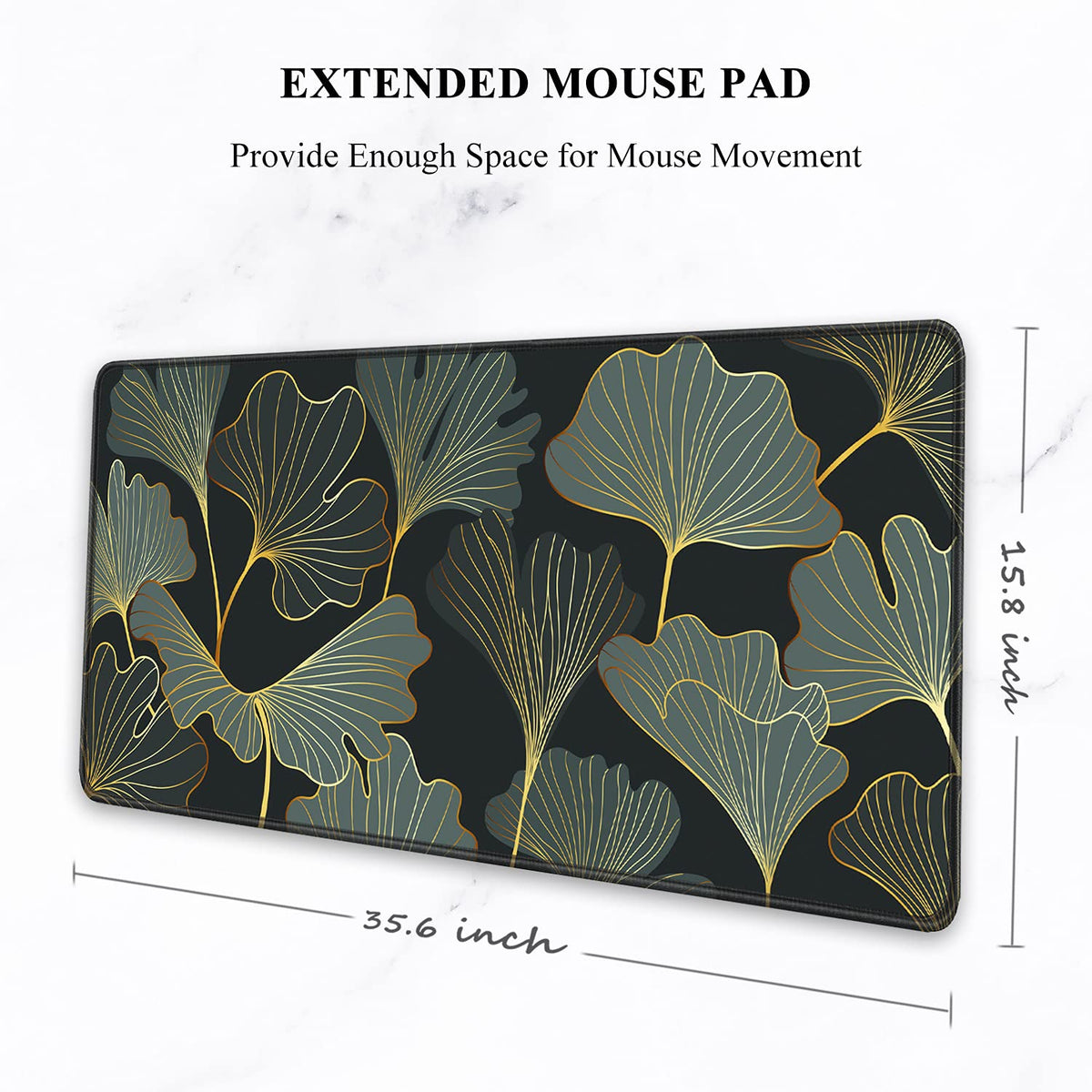 Auhoahsil Extended Mouse Pad, XXL Gaming Mouse Pads, Large Big Mousepad Laptop Computer Keyboard